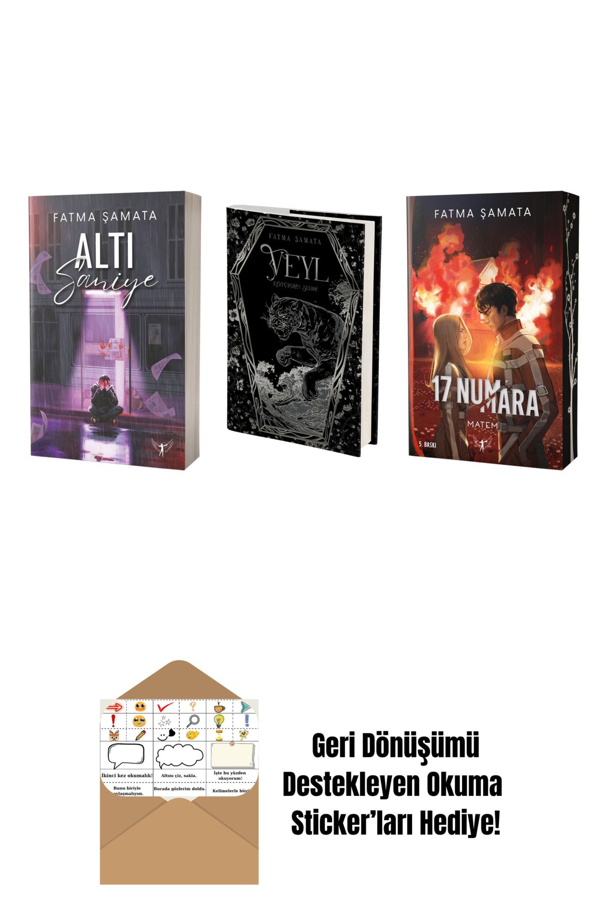 Artemis Yayınları Fatma Şamata 3 Kitap Set + Okuma Sticker'ları