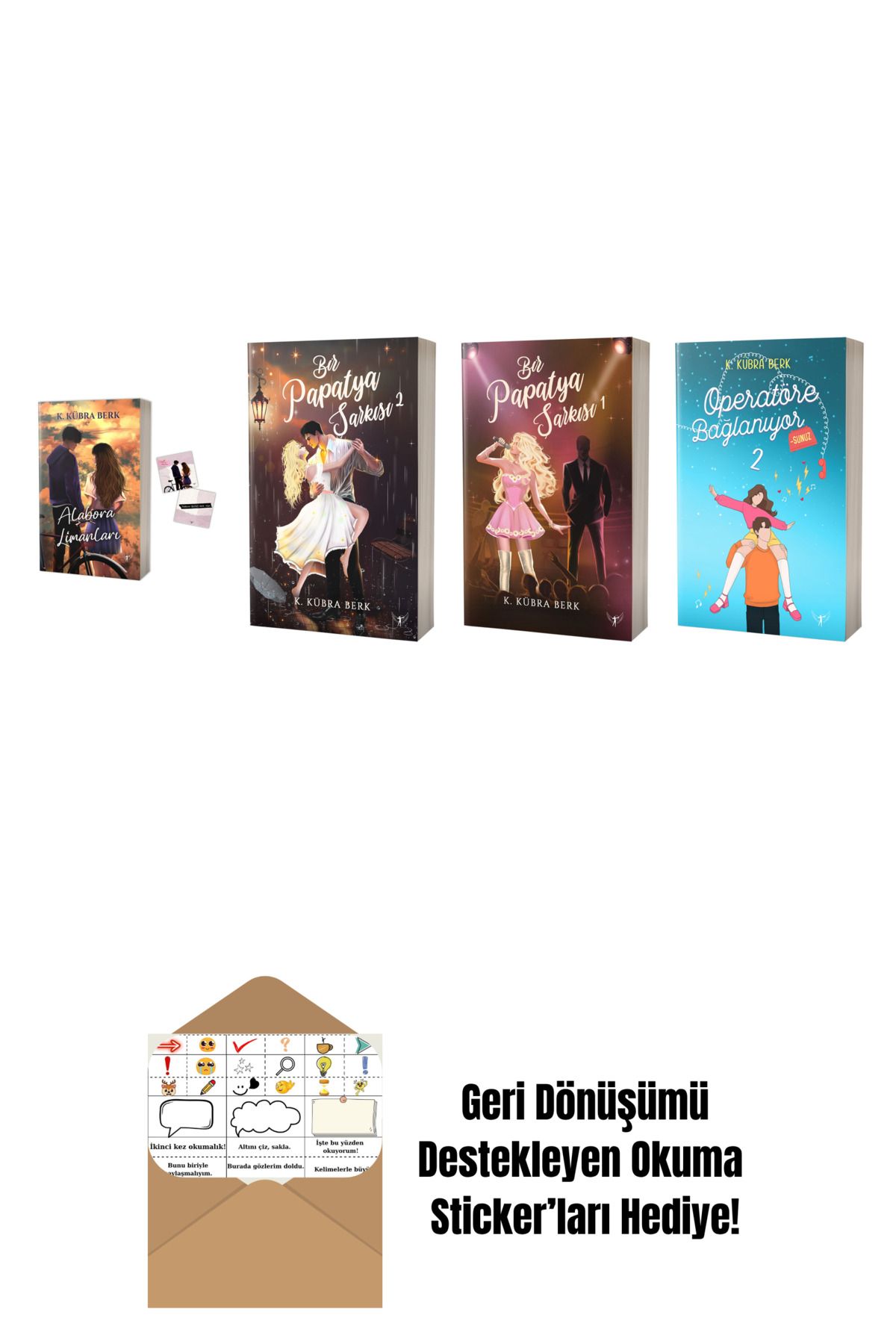Artemis Yayınları K. Kübra Berk 4 Kitap Set + Okuma Sticker'ları