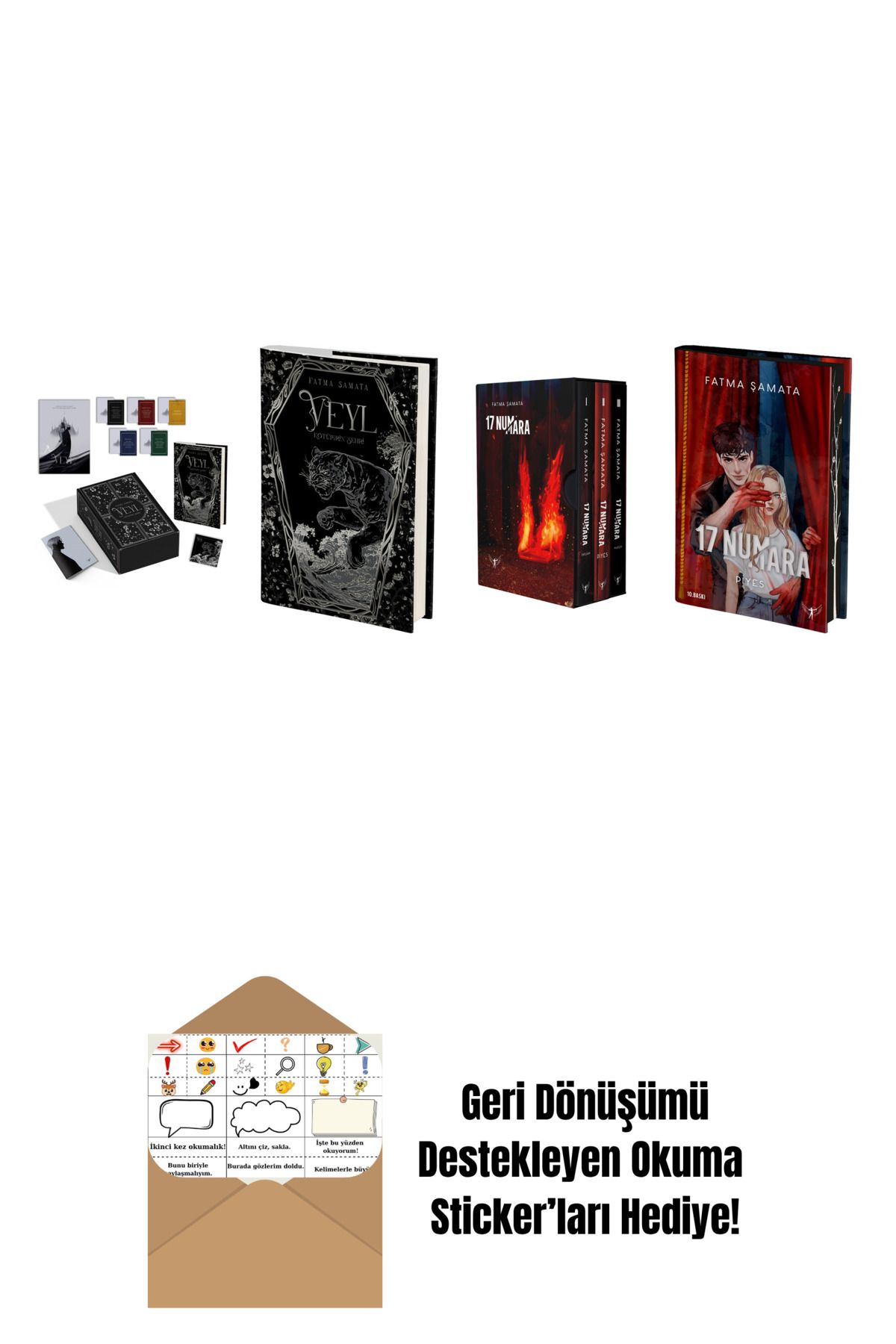 Artemis Yayınları Fatma Şamata 4 Kitap Set + Okuma Sticker'ları