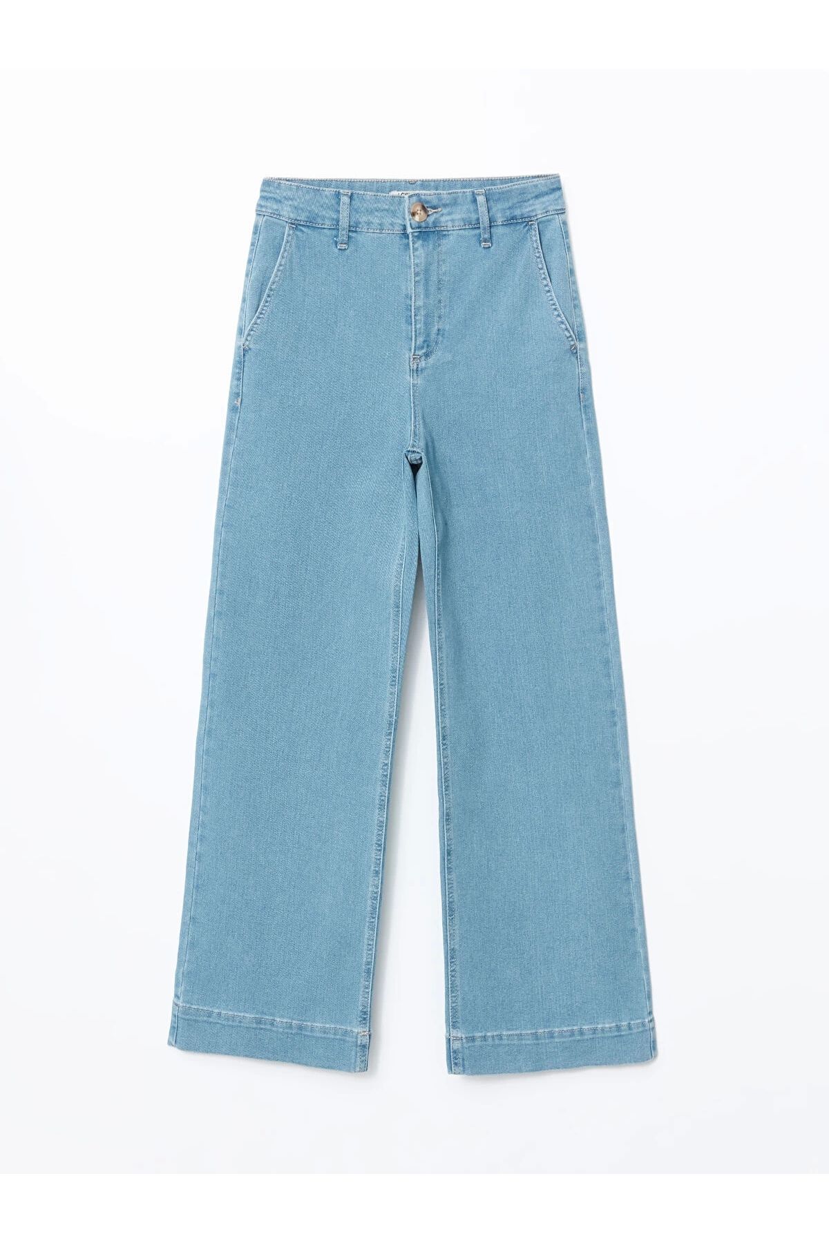 LC Waikiki LCW Jeans İNDİGO Wideleg Kadın Jean Pantolon