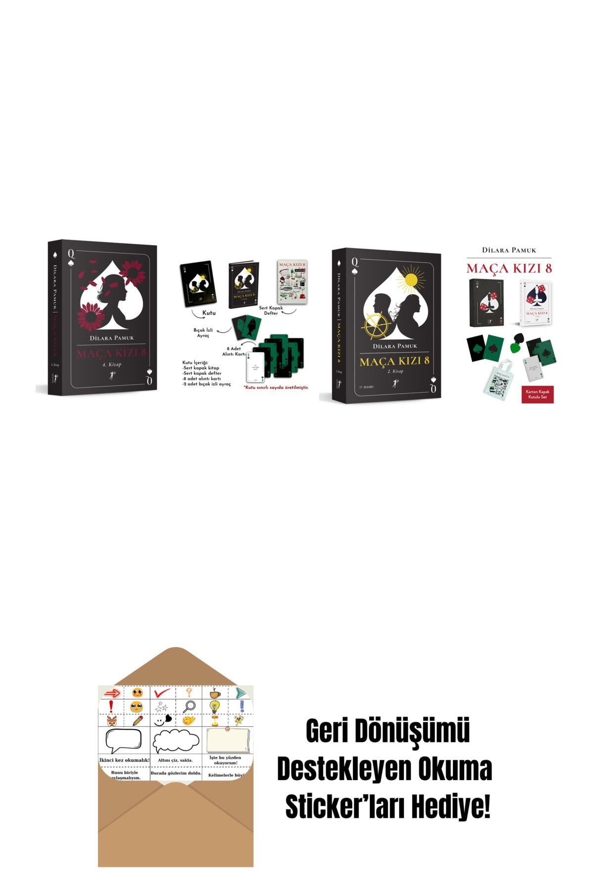 Artemis Yayınları Dilara Pamuk 4 Kitap Set + Okuma Sticker'ları
