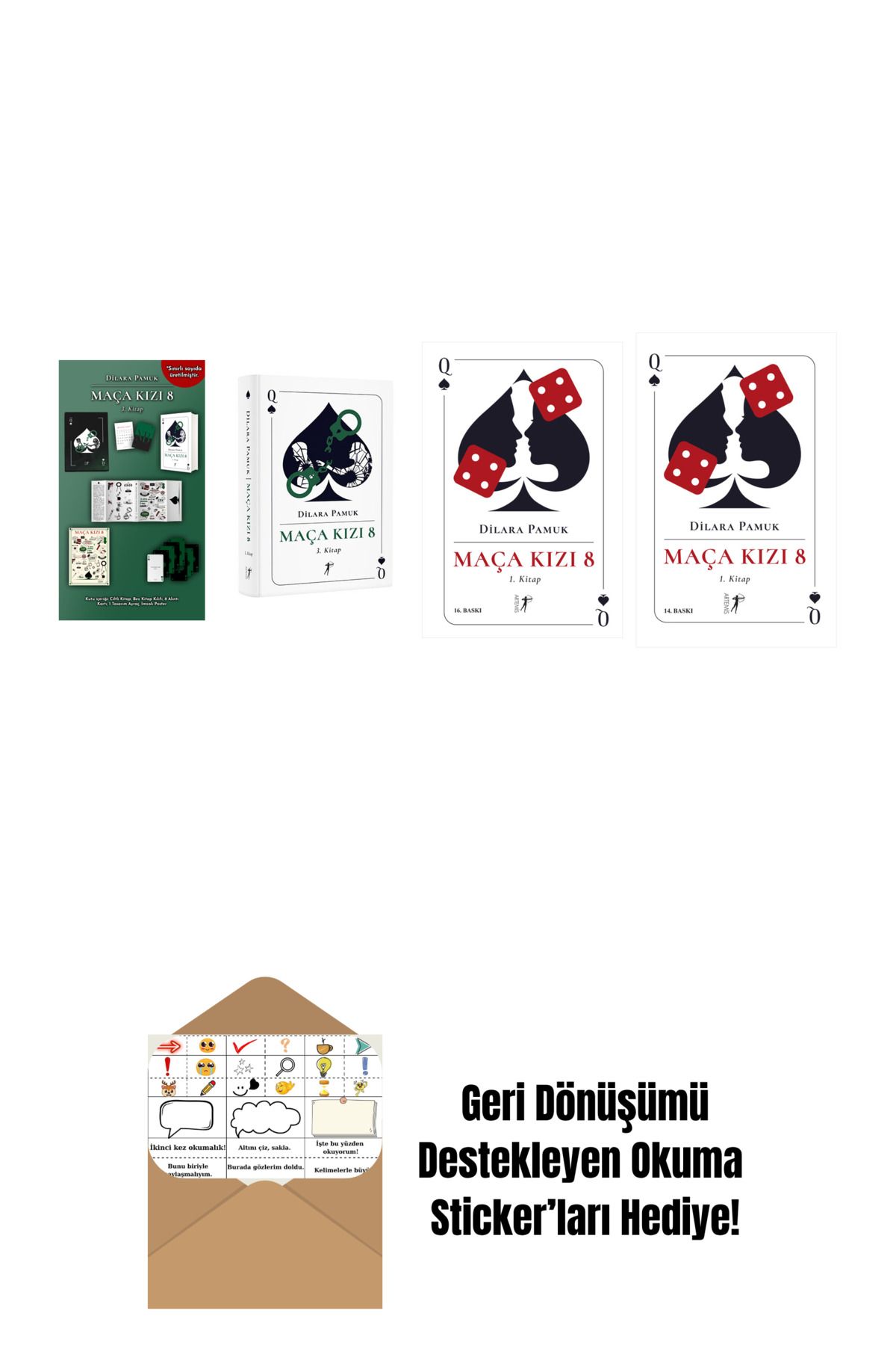 Artemis Yayınları Dilara Pamuk 4 Kitap Set + Okuma Sticker'ları