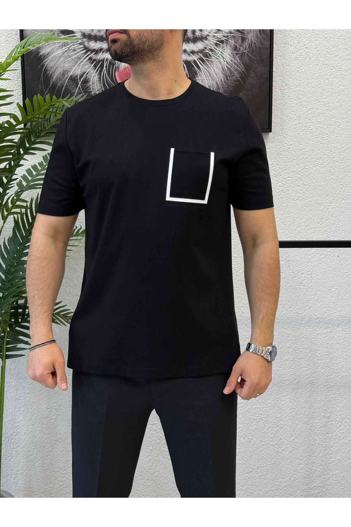 Yubacollection Cepli Tshirt Siyah