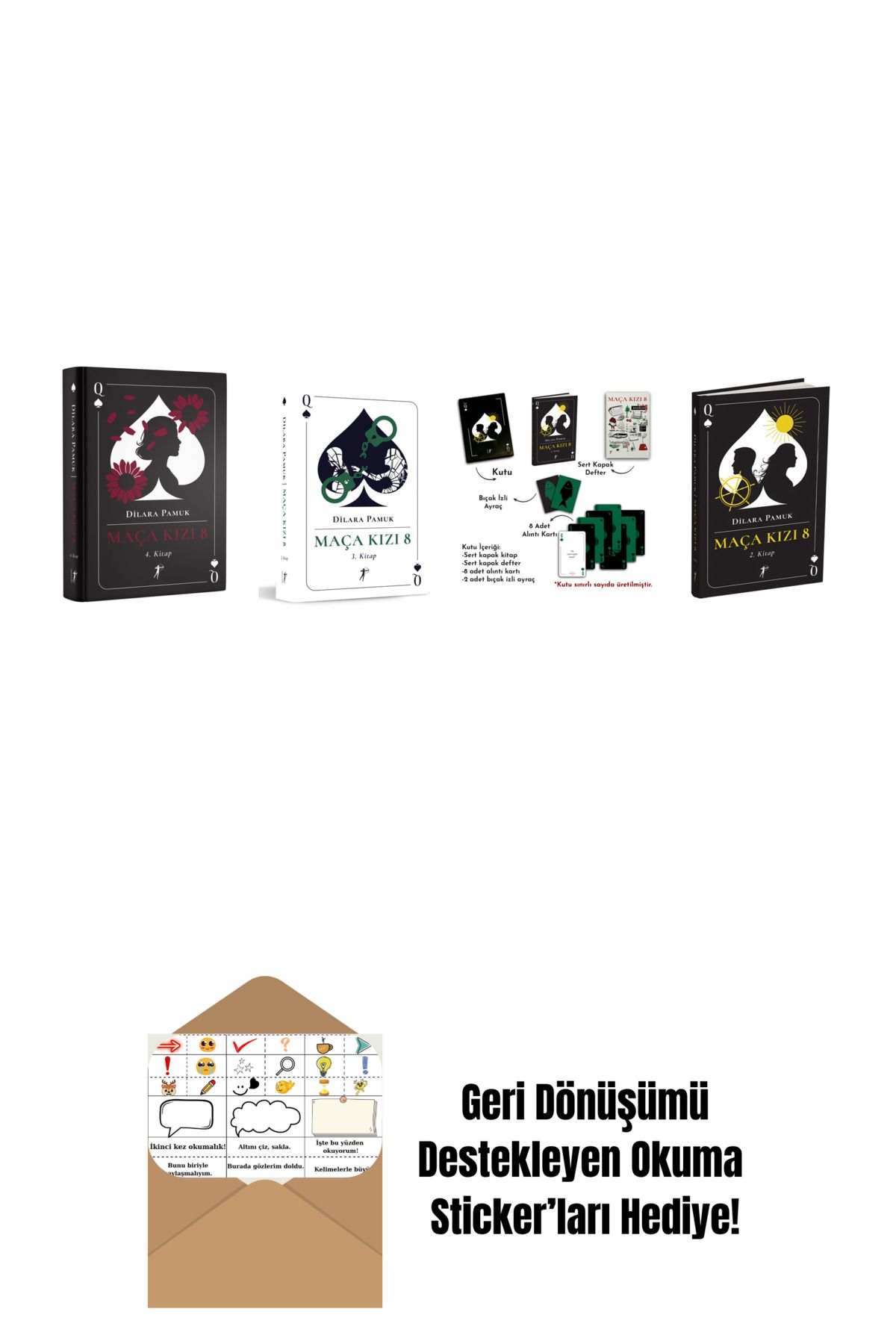 Artemis Yayınları Dilara Pamuk 4 Kitap Set + Okuma Sticker'ları