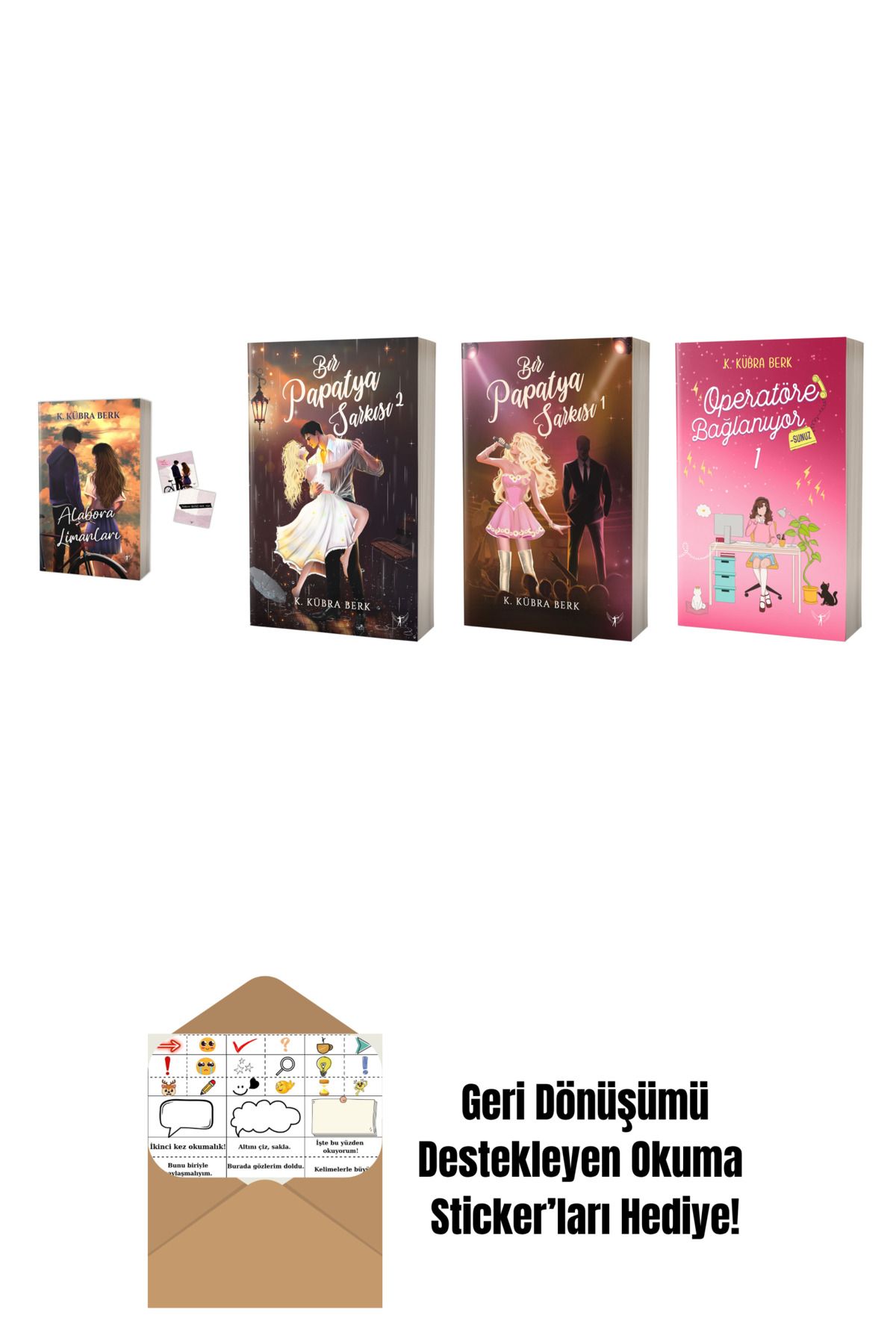 Artemis Yayınları K. Kübra Berk 4 Kitap Set + Okuma Sticker'ları