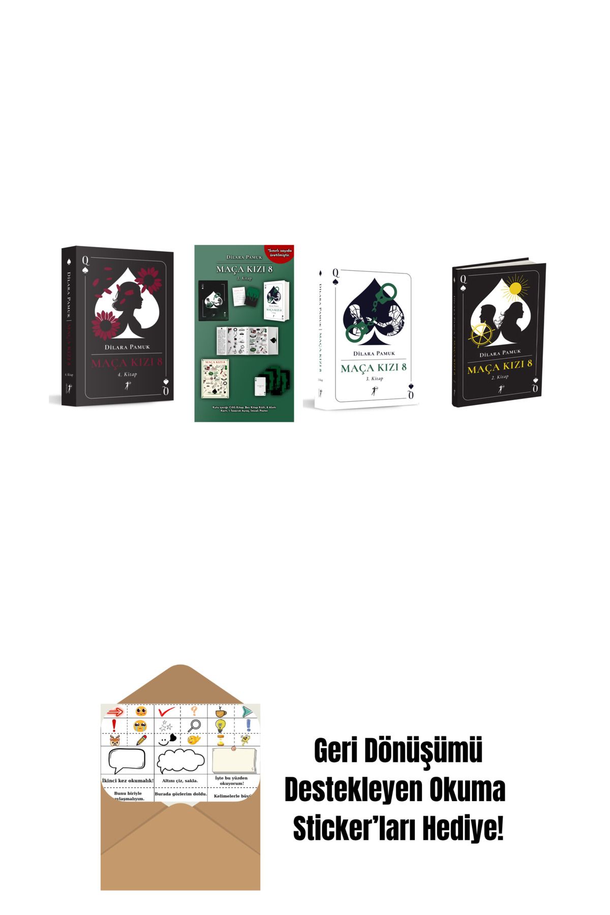 Artemis Yayınları Dilara Pamuk 4 Kitap Set + Okuma Sticker'ları