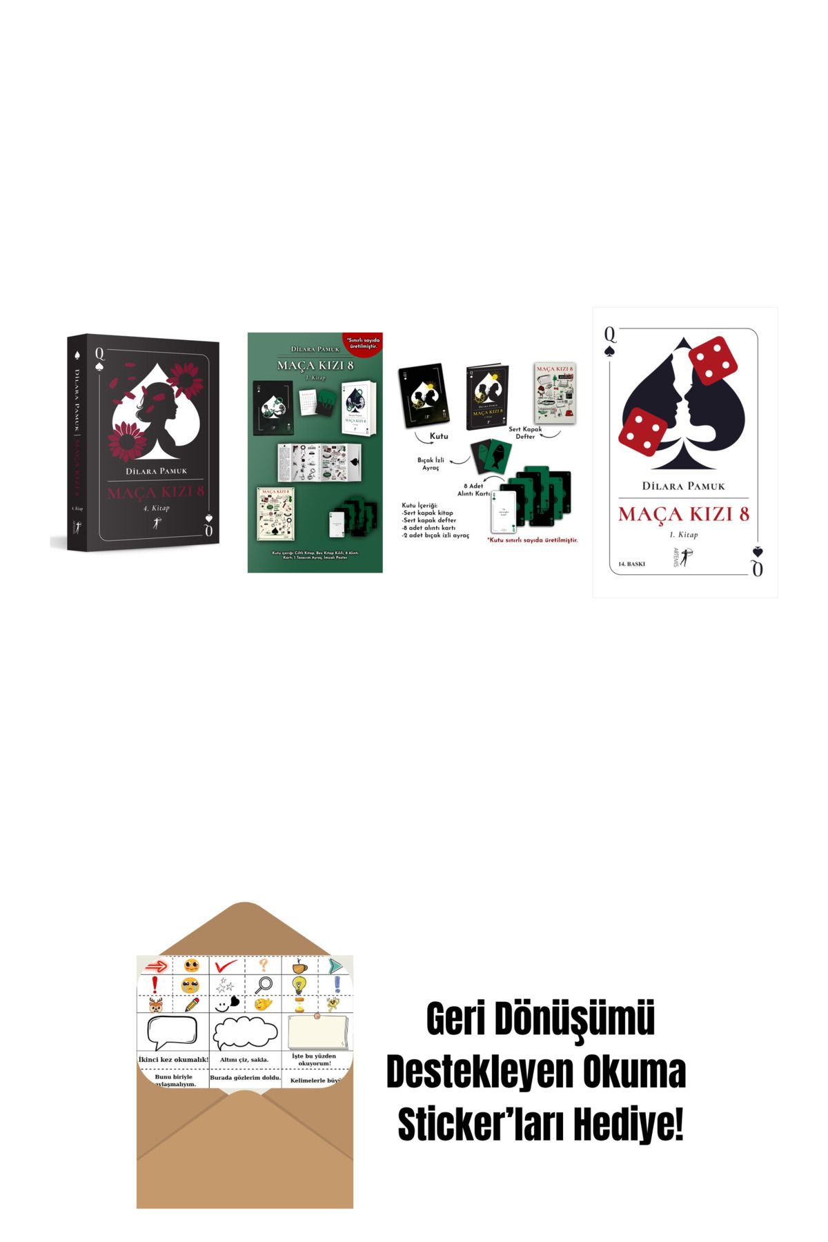 Artemis Yayınları Dilara Pamuk 4 Kitap Set + Okuma Sticker'ları
