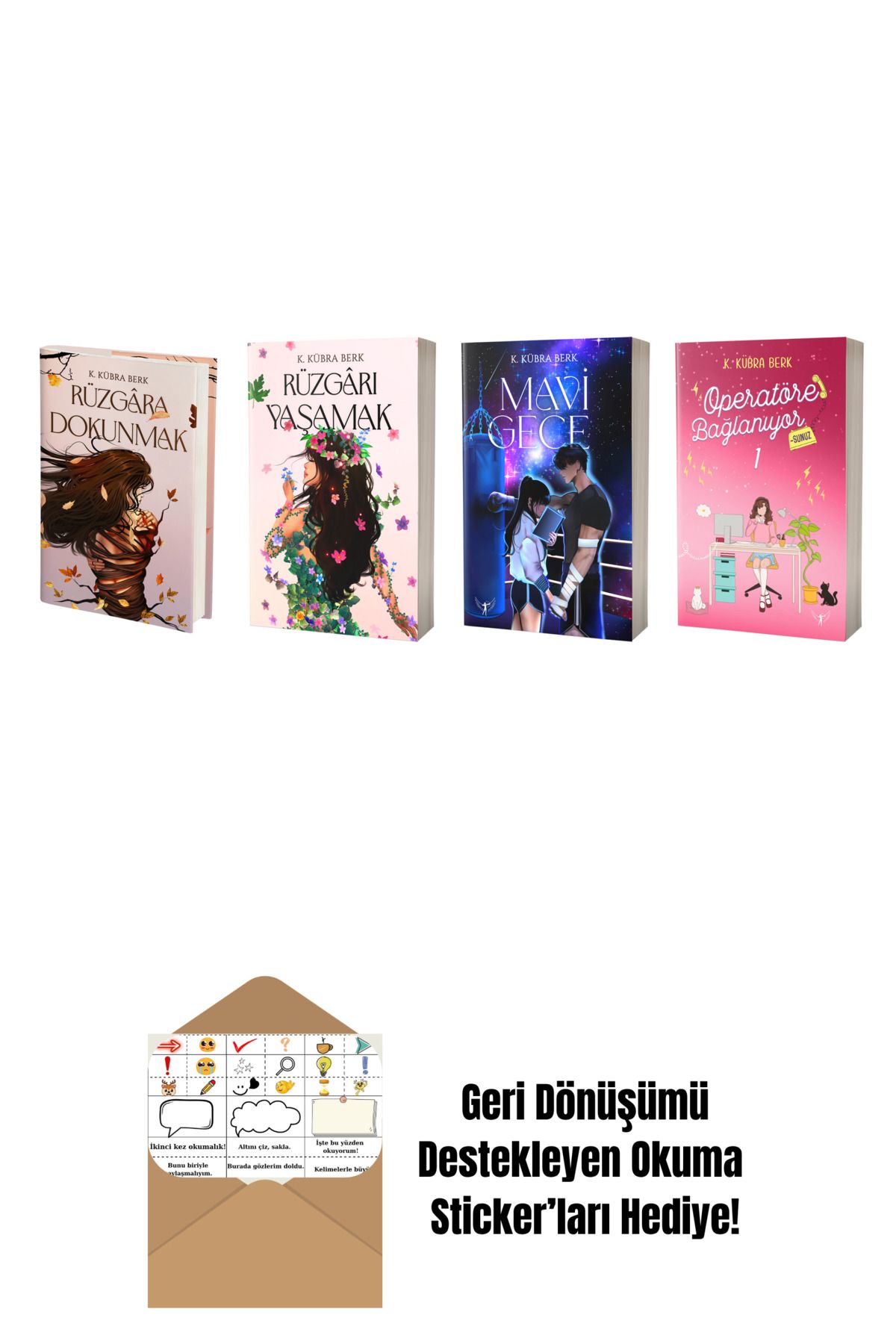 Artemis Yayınları K. Kübra Berk 4 Kitap Set + Okuma Sticker'ları