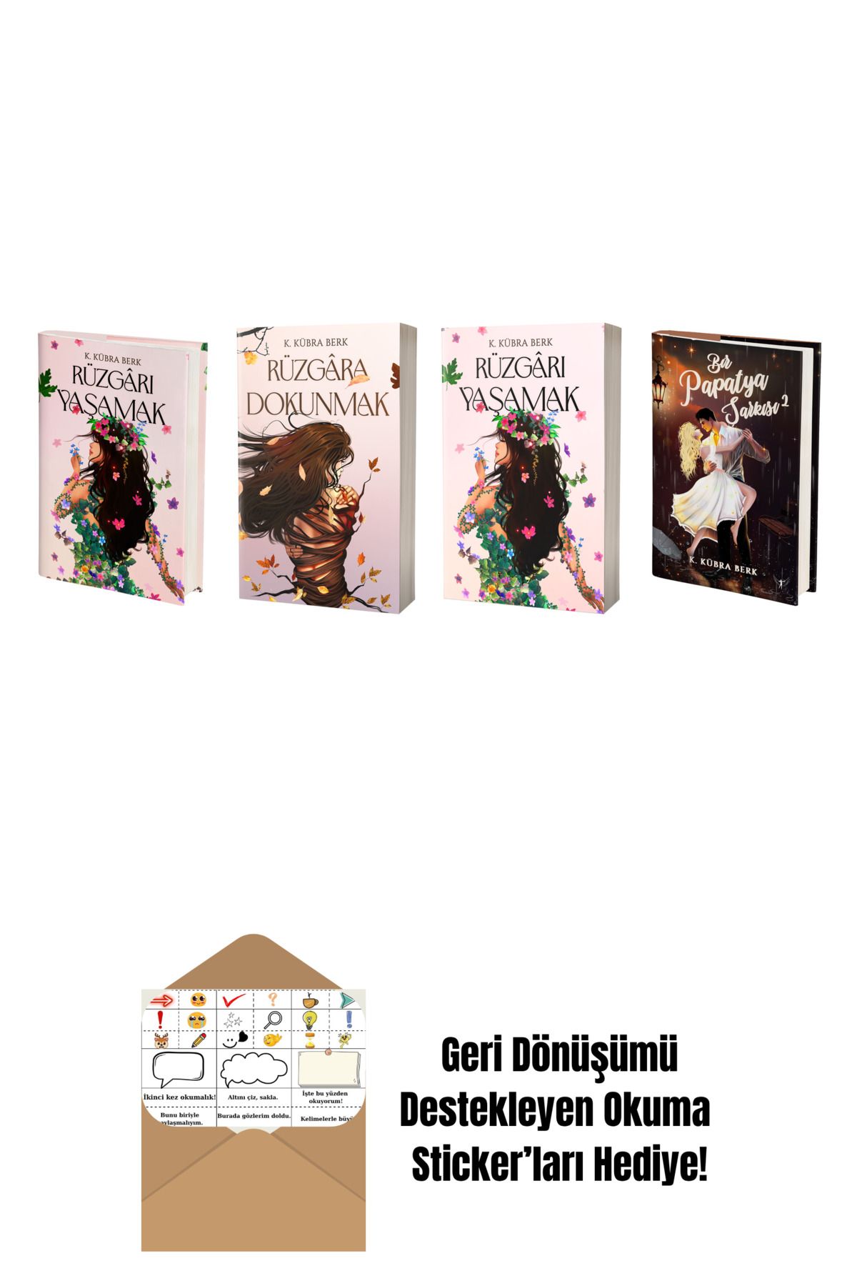 Artemis Yayınları K. Kübra Berk 4 Kitap Set + Okuma Sticker'ları