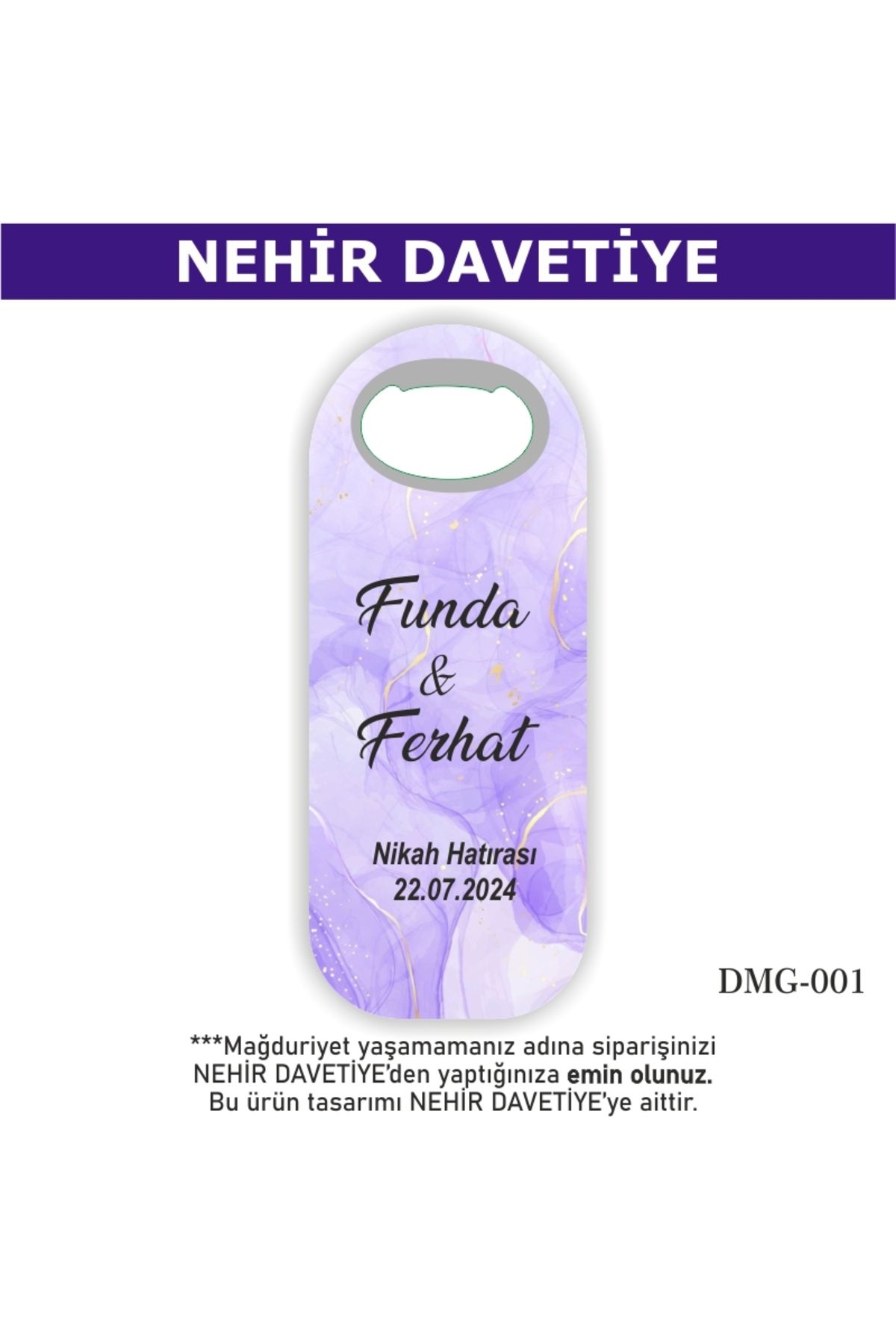 Nehir 30 Adet Düğün Nişan Söz Nikah Mevlüd Sünnet Hediyesi - Hediyelik Magnet Açacak