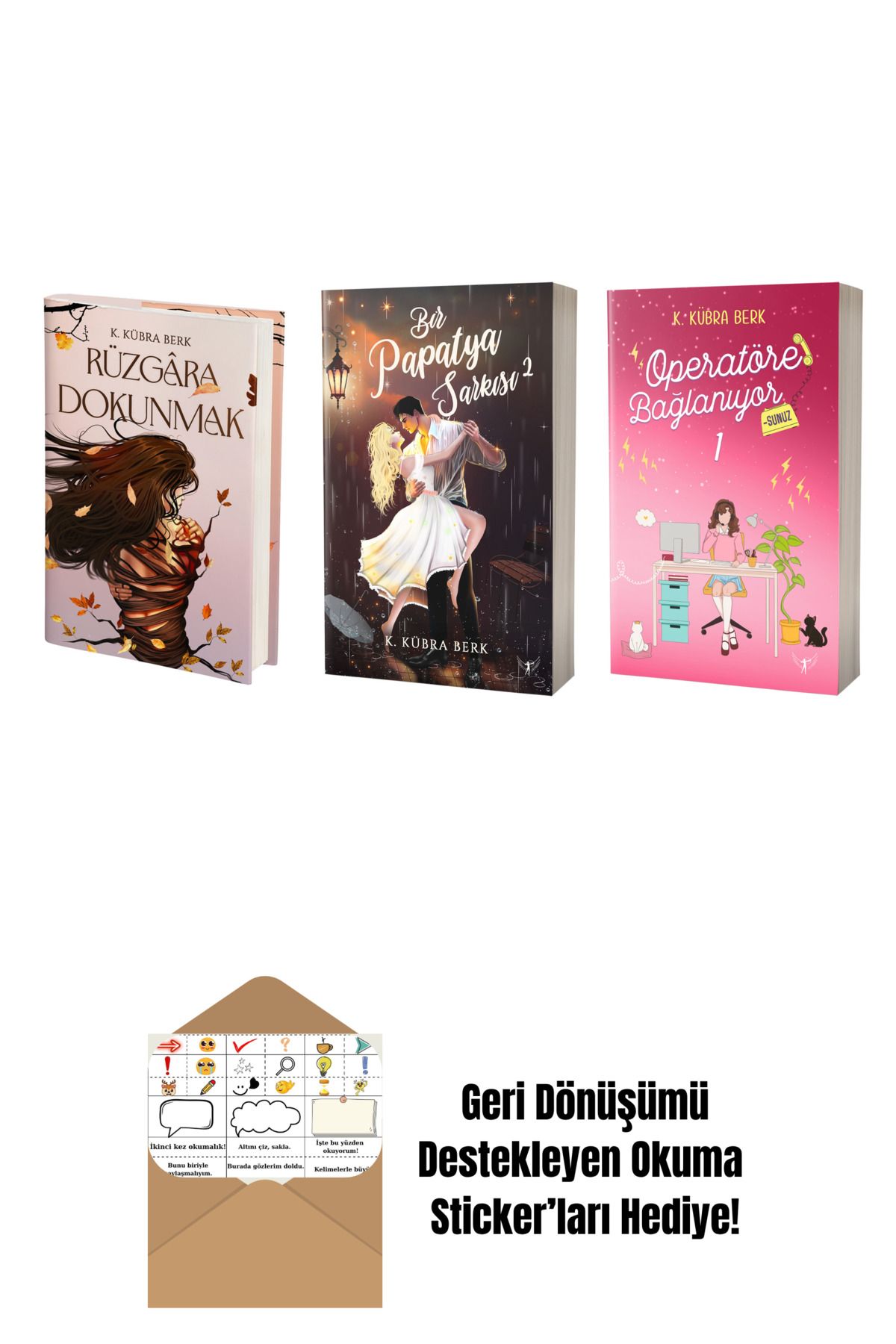 Artemis Yayınları K. Kübra Berk 3 Kitap Set + Okuma Sticker'ları