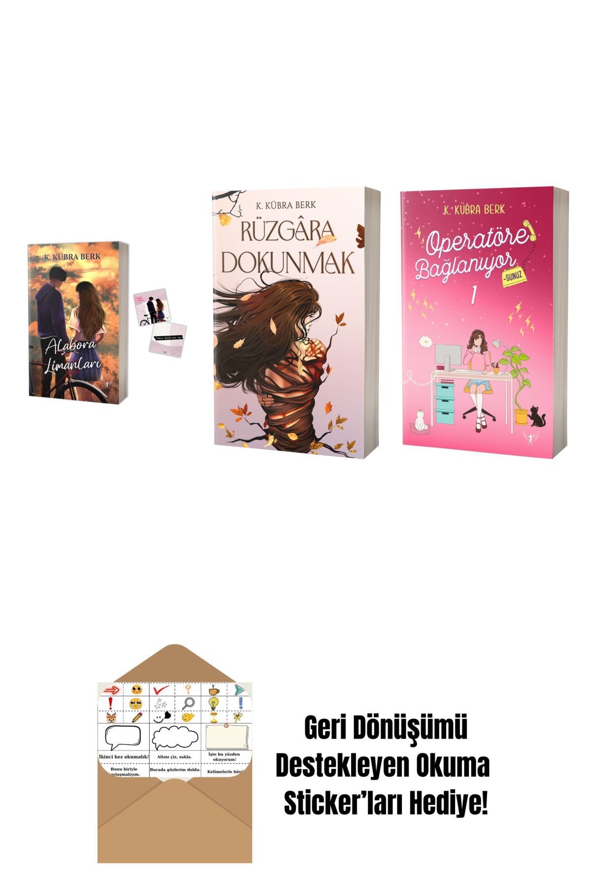 Artemis Yayınları K. Kübra Berk 3 Kitap Set + Okuma Sticker'ları