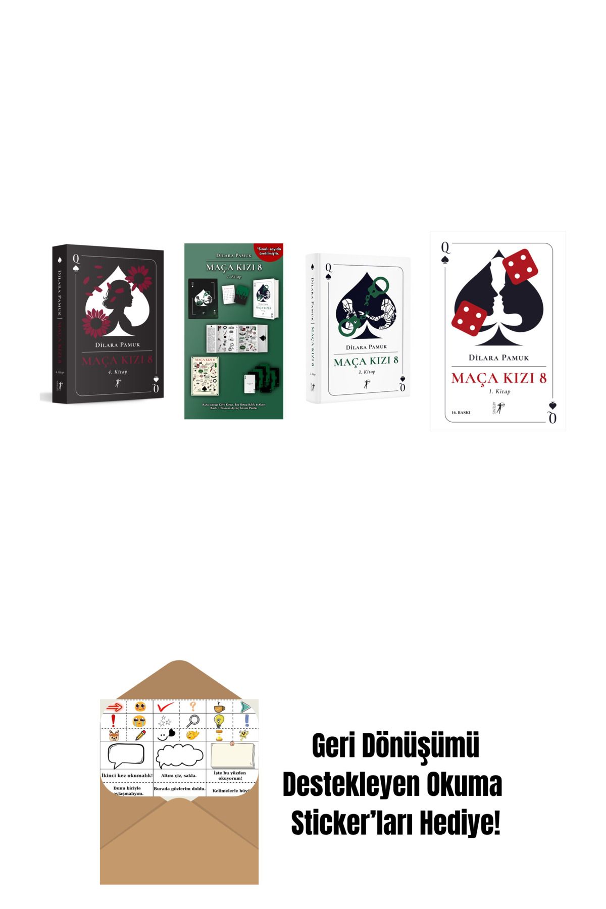Artemis Yayınları Dilara Pamuk 4 Kitap Set + Okuma Sticker'ları