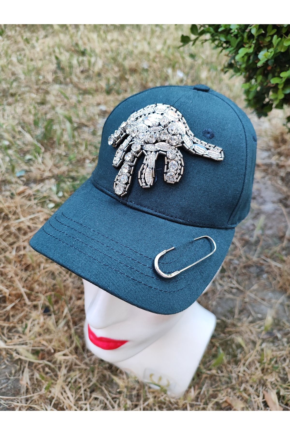 SAHRA BEACHWEAR Kadın Plaj Şapkası, Hasır Şapka, Handmade Tasarım Şapka, Yazlık Şapka , Kovboy Şapkası, Kasket