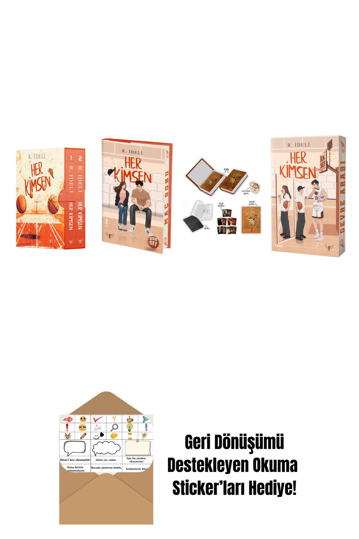 Artemis Yayınları R. İdeli 4 Kitap Set + Okuma Sticker'ları