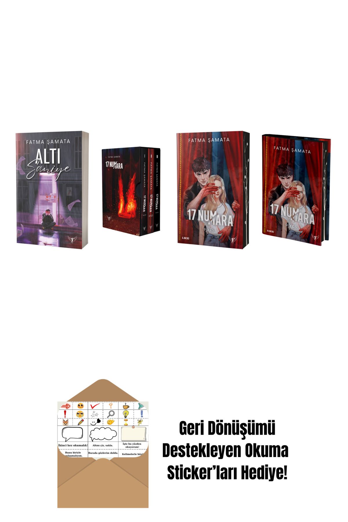 Artemis Yayınları Fatma Şamata 4 Kitap Set + Okuma Sticker'ları