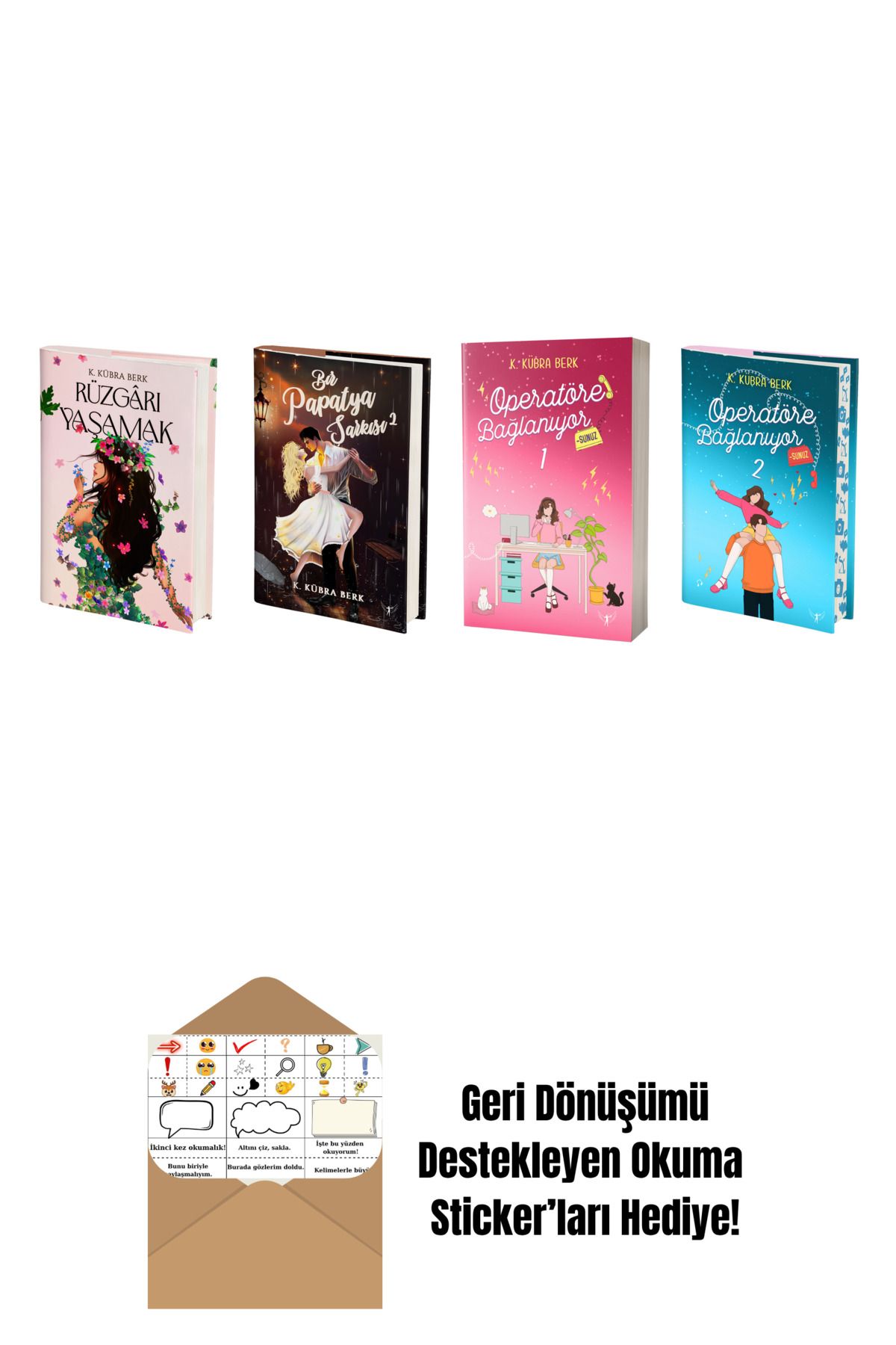 Artemis Yayınları K. Kübra Berk 4 Kitap Set + Okuma Sticker'ları