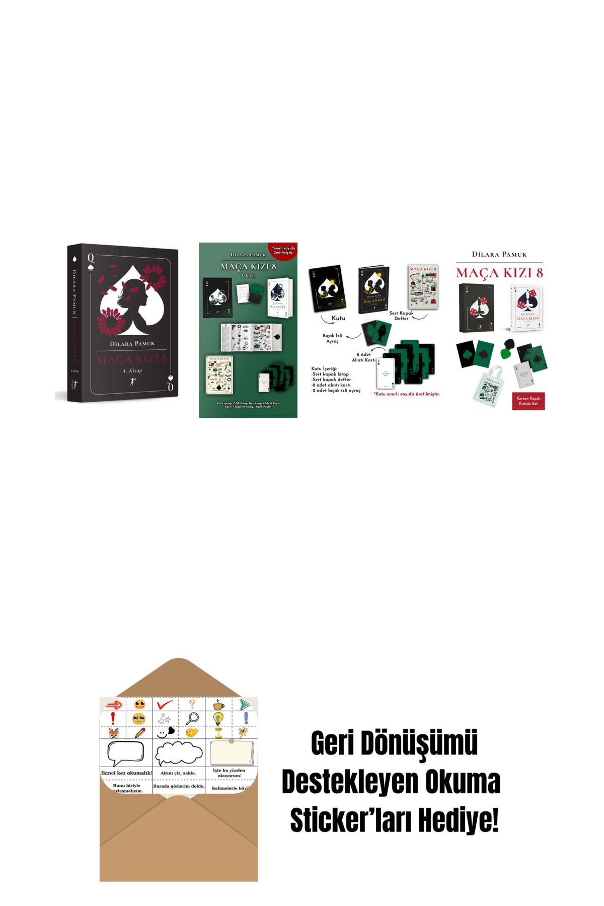 Artemis Yayınları Dilara Pamuk 4 Kitap Set + Okuma Sticker'ları