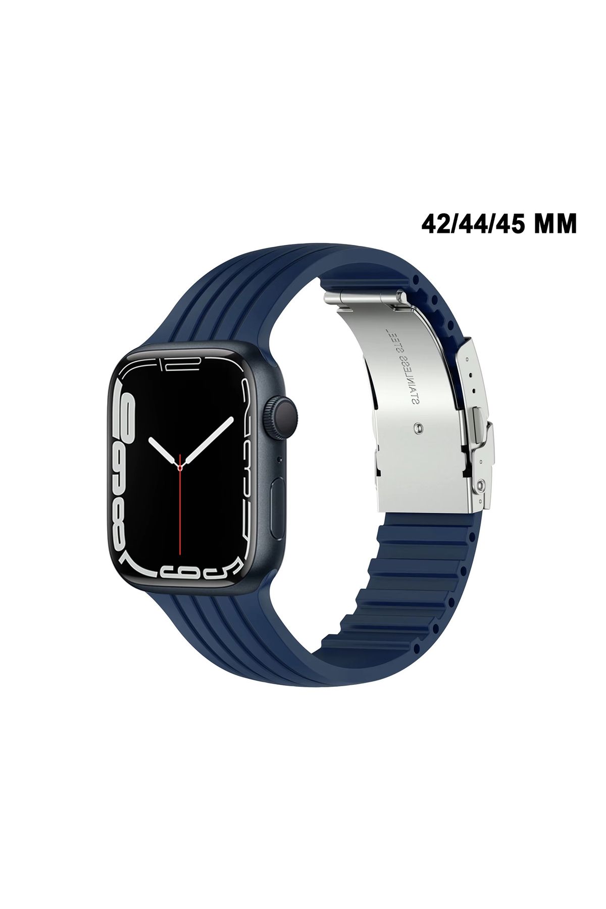 MTL Apple Watch Uyumlu Watch 3 4 5 6 7 8 9 SeSeri 38 40 41 MM Klipsli Kordon Kayış Silikon MT36