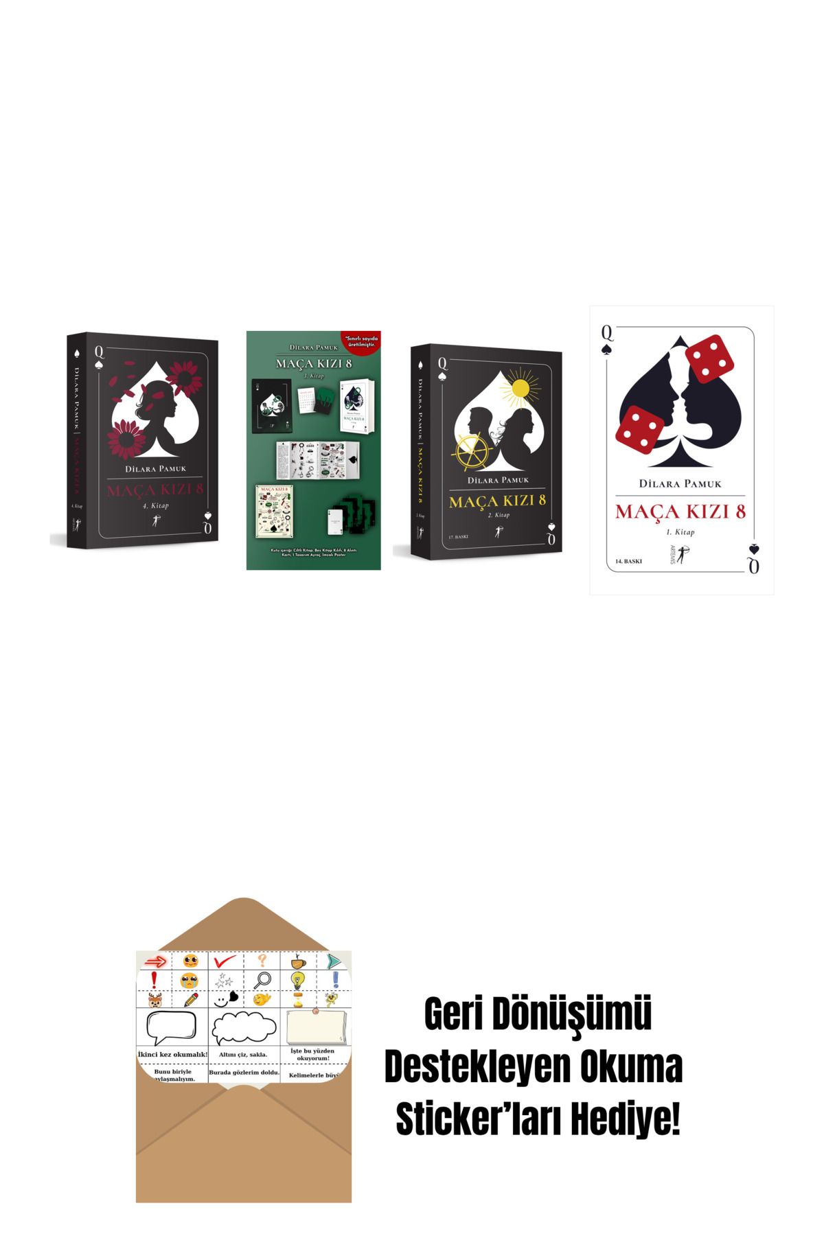 Artemis Yayınları Dilara Pamuk 4 Kitap Set + Okuma Sticker'ları