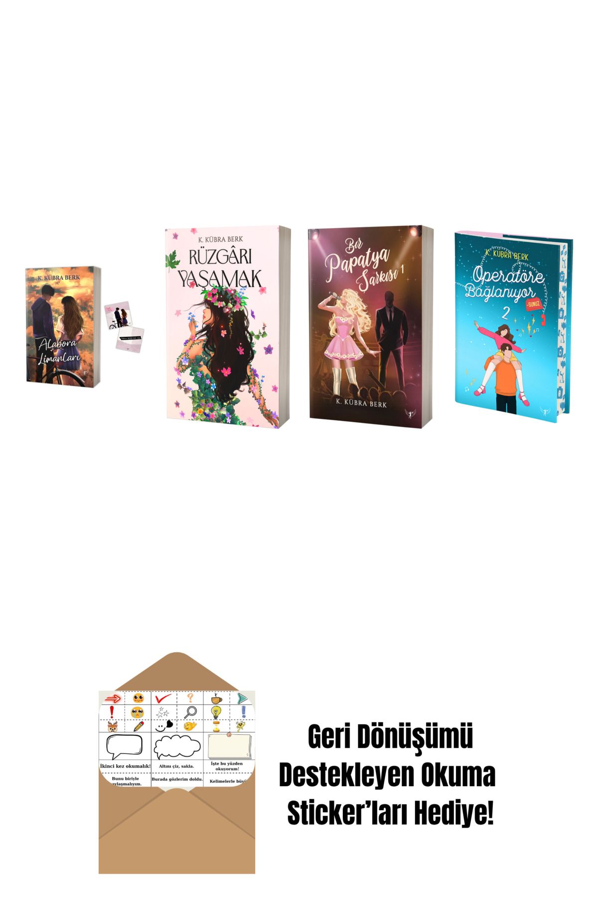Artemis Yayınları K. Kübra Berk 4 Kitap Set + Okuma Sticker'ları
