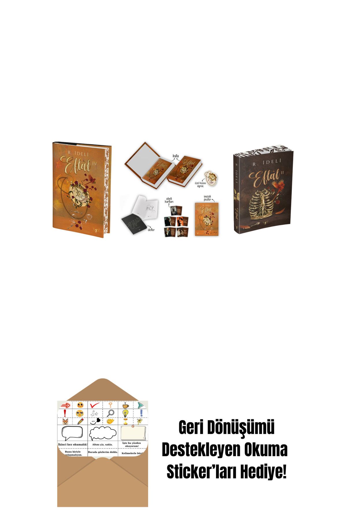 Artemis Yayınları R. İdeli 3 Kitap Set + Okuma Sticker'ları