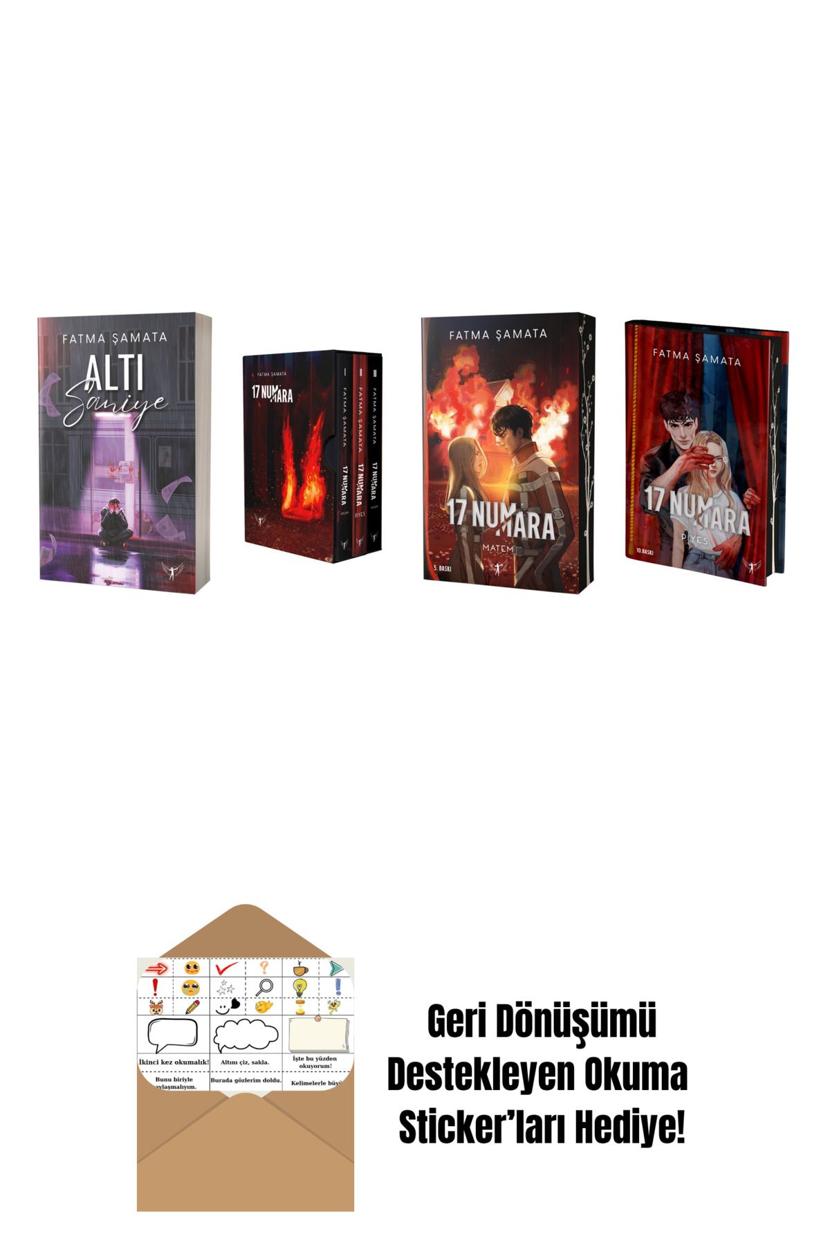 Artemis Yayınları Fatma Şamata 4 Kitap Set + Okuma Sticker'ları