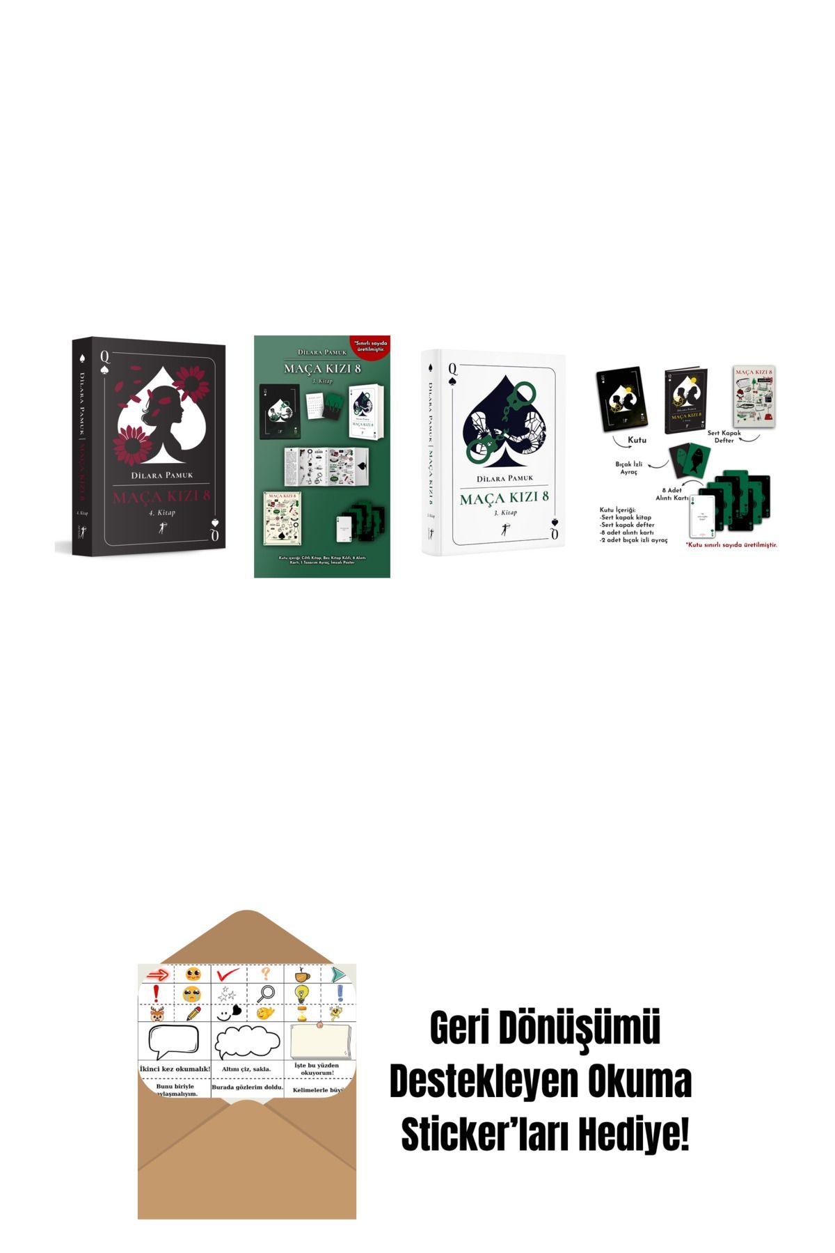 Artemis Yayınları Dilara Pamuk 4 Kitap Set + Okuma Sticker'ları
