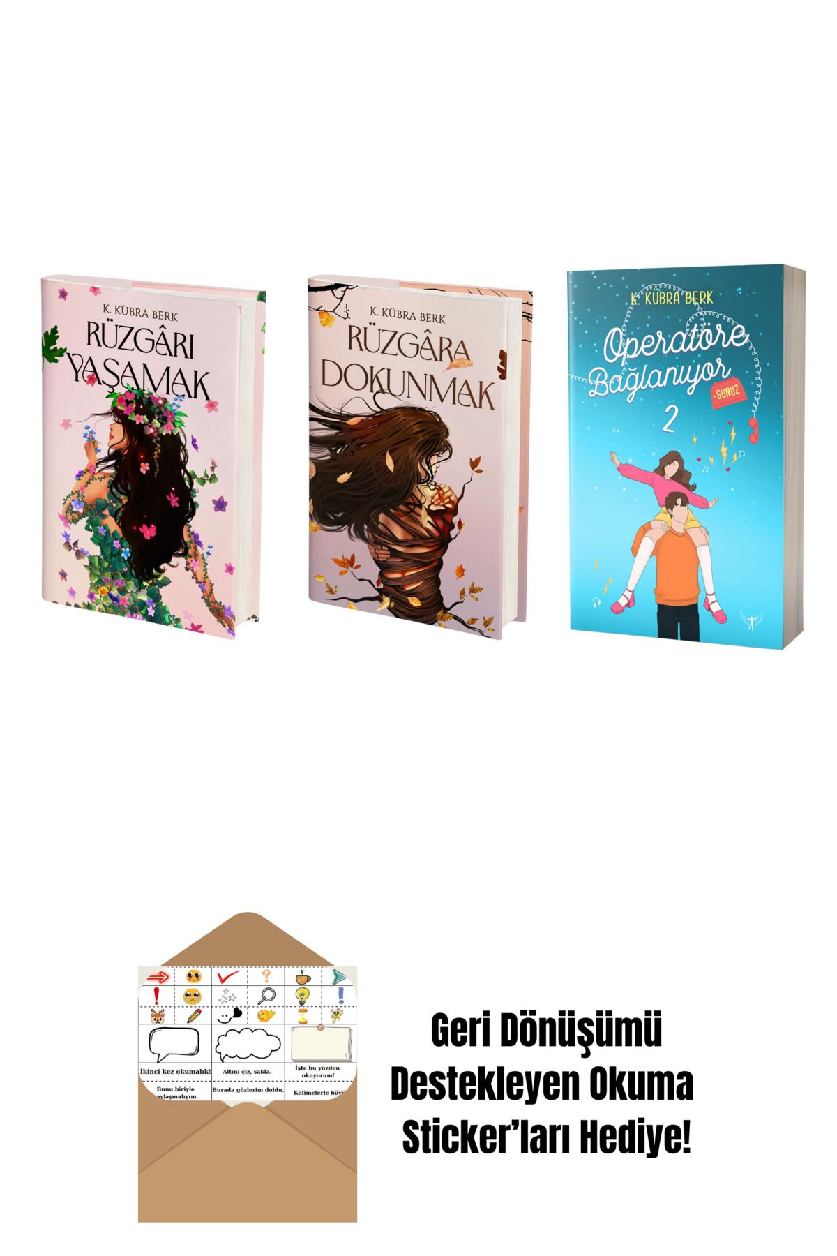 Artemis Yayınları K. Kübra Berk 3 Kitap Set + Okuma Sticker'ları