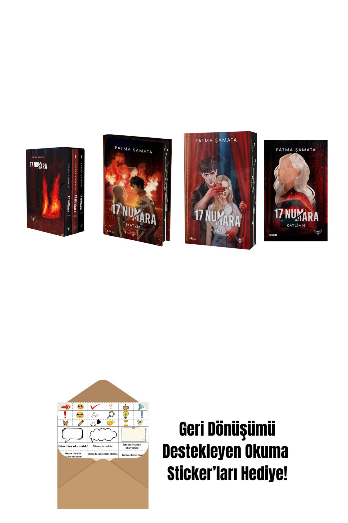 Artemis Yayınları Fatma Şamata 4 Kitap Set + Okuma Sticker'ları