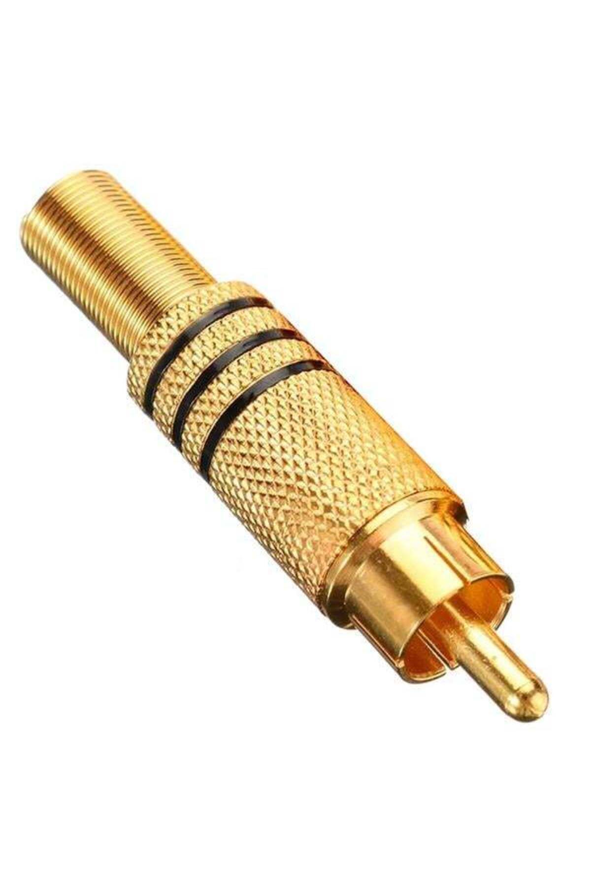 Emperium PM-1290 Tos RCA Fiş Metal Gold Erkek Konnektör