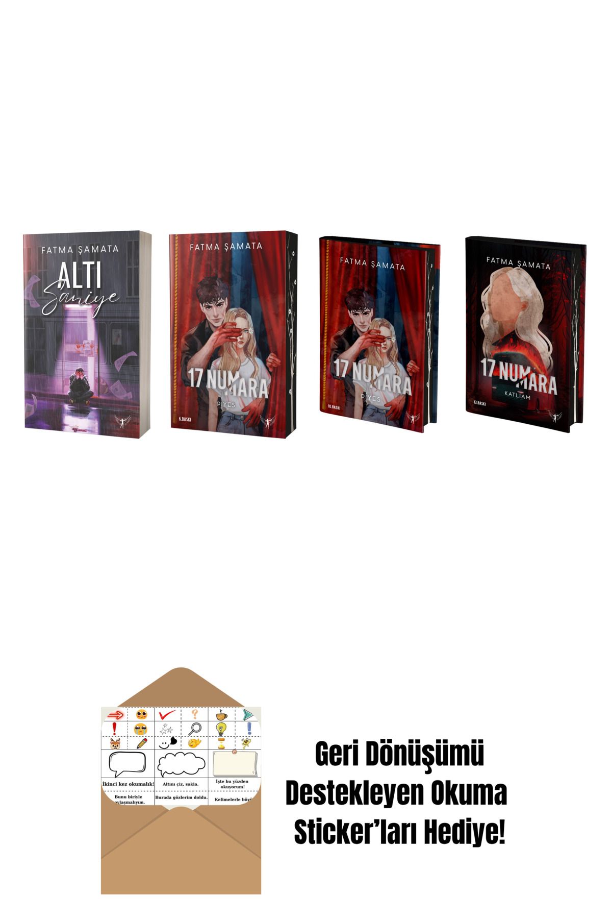 Artemis Yayınları Fatma Şamata 4 Kitap Set + Okuma Sticker'ları