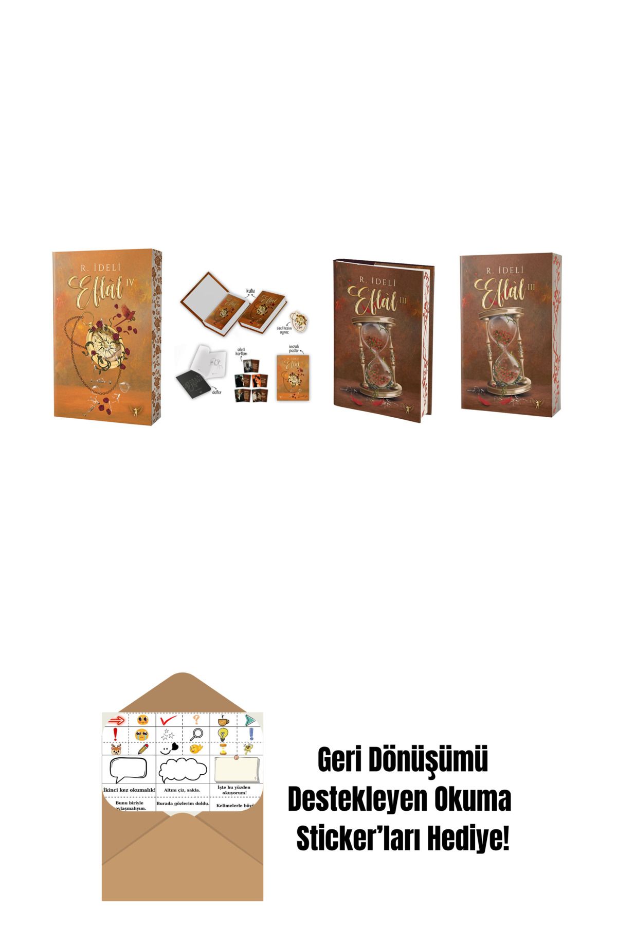 Artemis Yayınları R. İdeli 4 Kitap Set + Okuma Sticker'ları