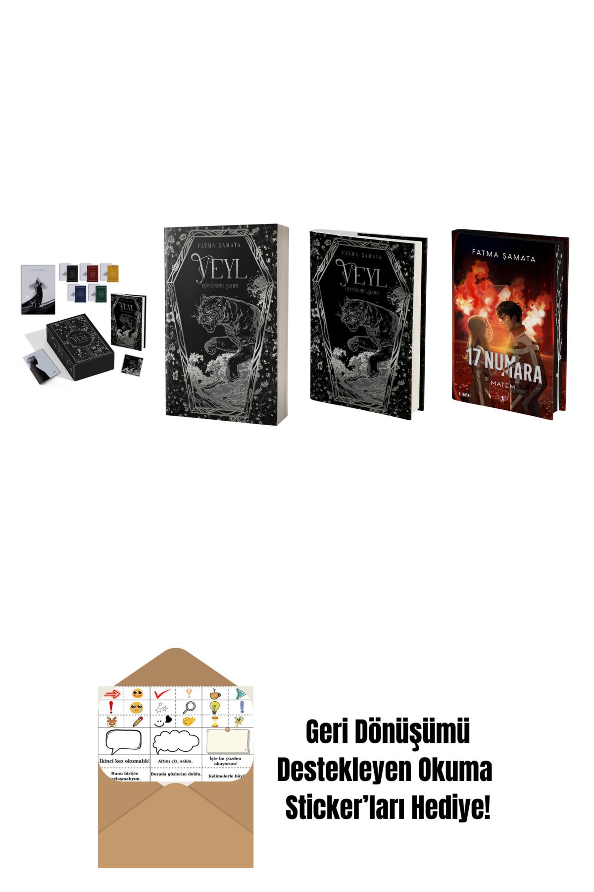 Artemis Yayınları Fatma Şamata 4 Kitap Set + Okuma Sticker'ları