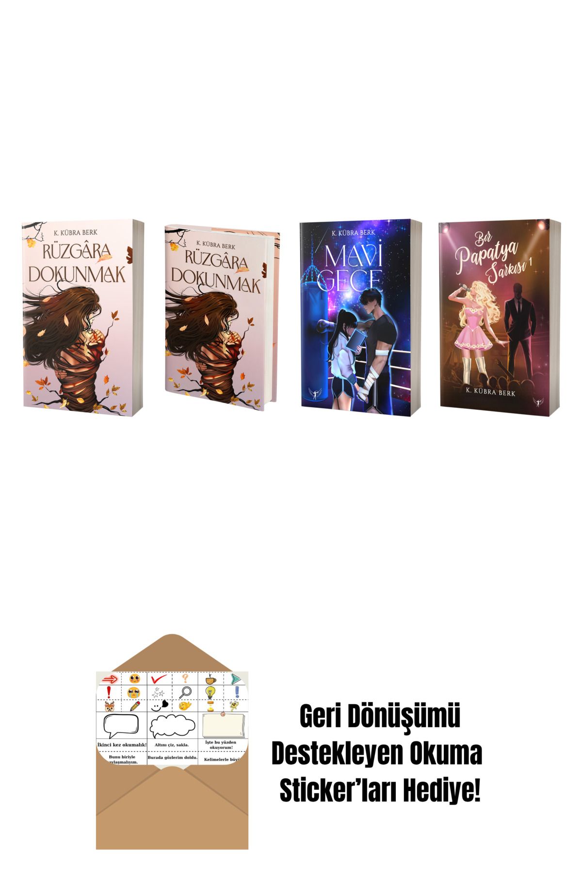 Artemis Yayınları K. Kübra Berk 4 Kitap Set + Okuma Sticker'ları