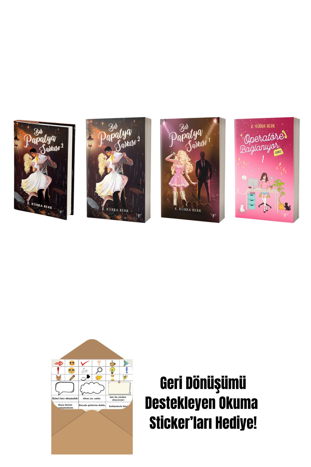 Artemis Yayınları K. Kübra Berk 4 Kitap Set + Okuma Sticker'ları