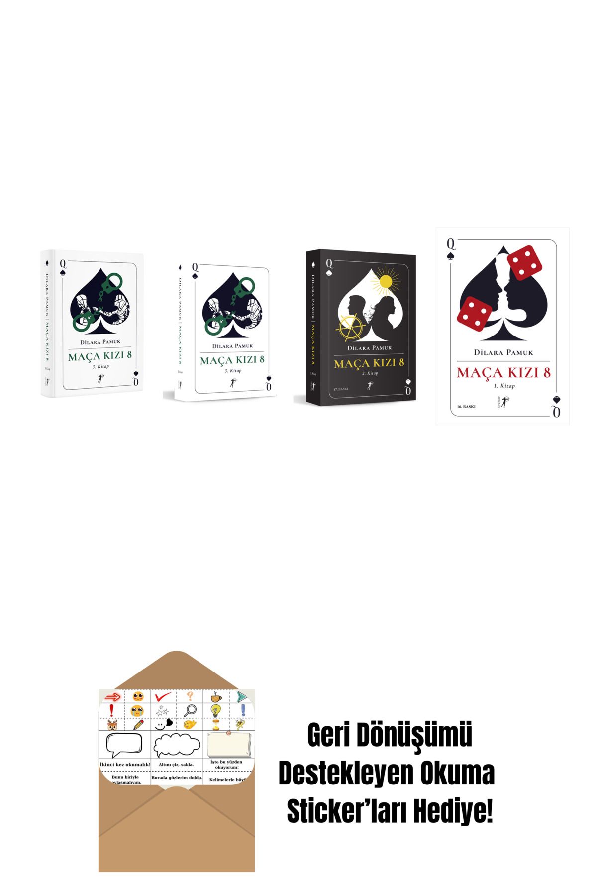 Artemis Yayınları Dilara Pamuk 4 Kitap Set + Okuma Sticker'ları