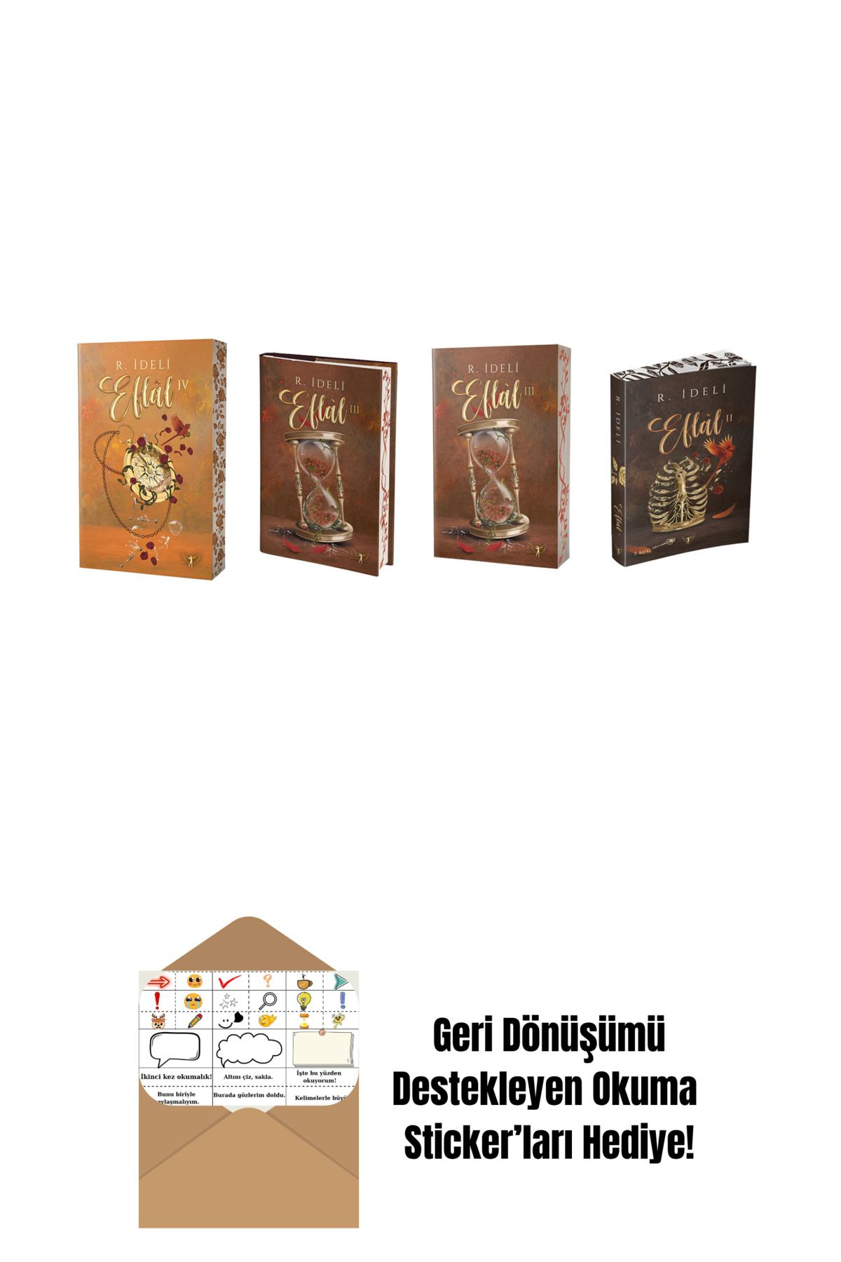 Artemis Yayınları R. İdeli 4 Kitap Set + Okuma Sticker'ları