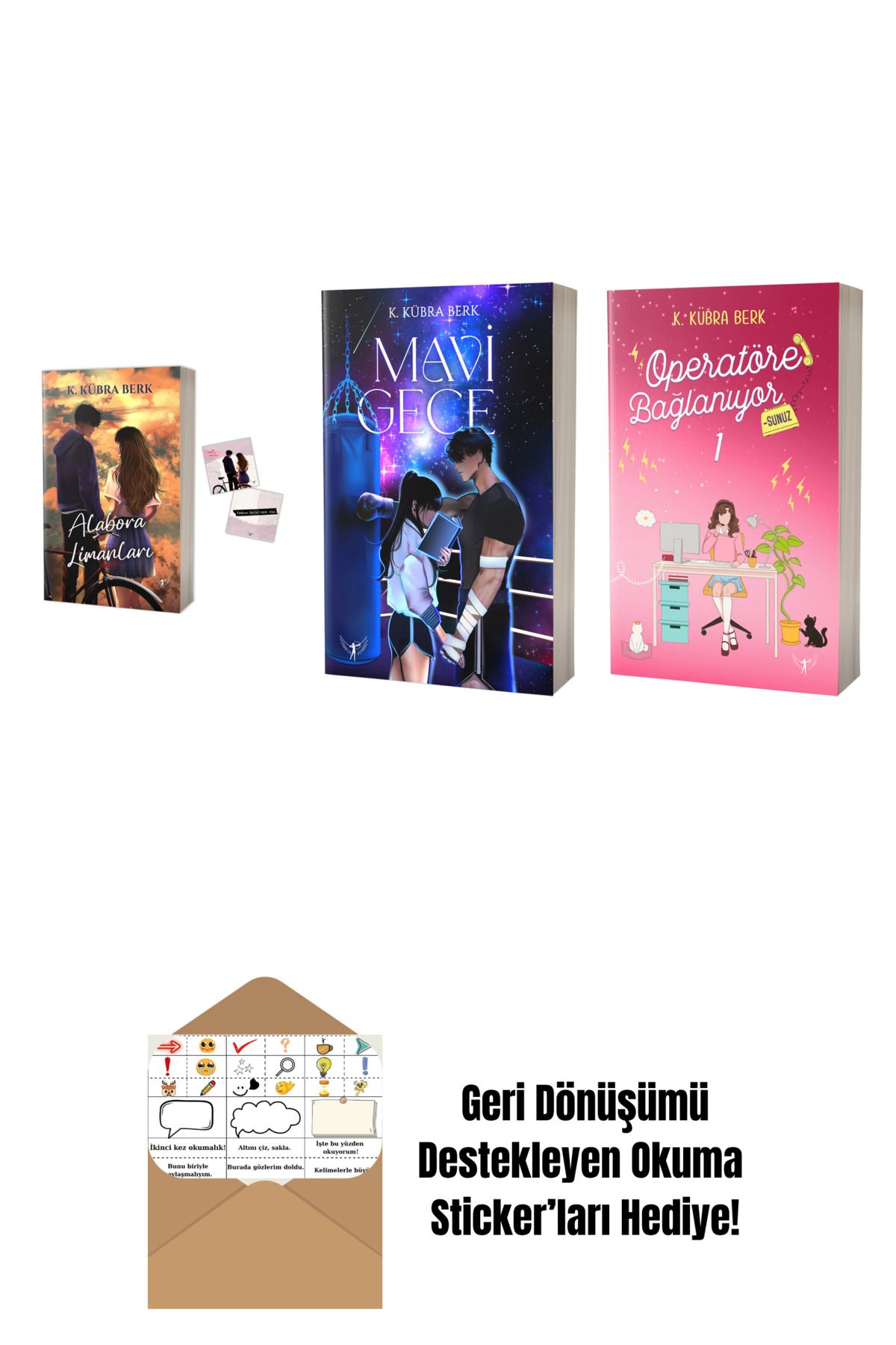 Artemis Yayınları K. Kübra Berk 3 Kitap Set + Okuma Sticker'ları