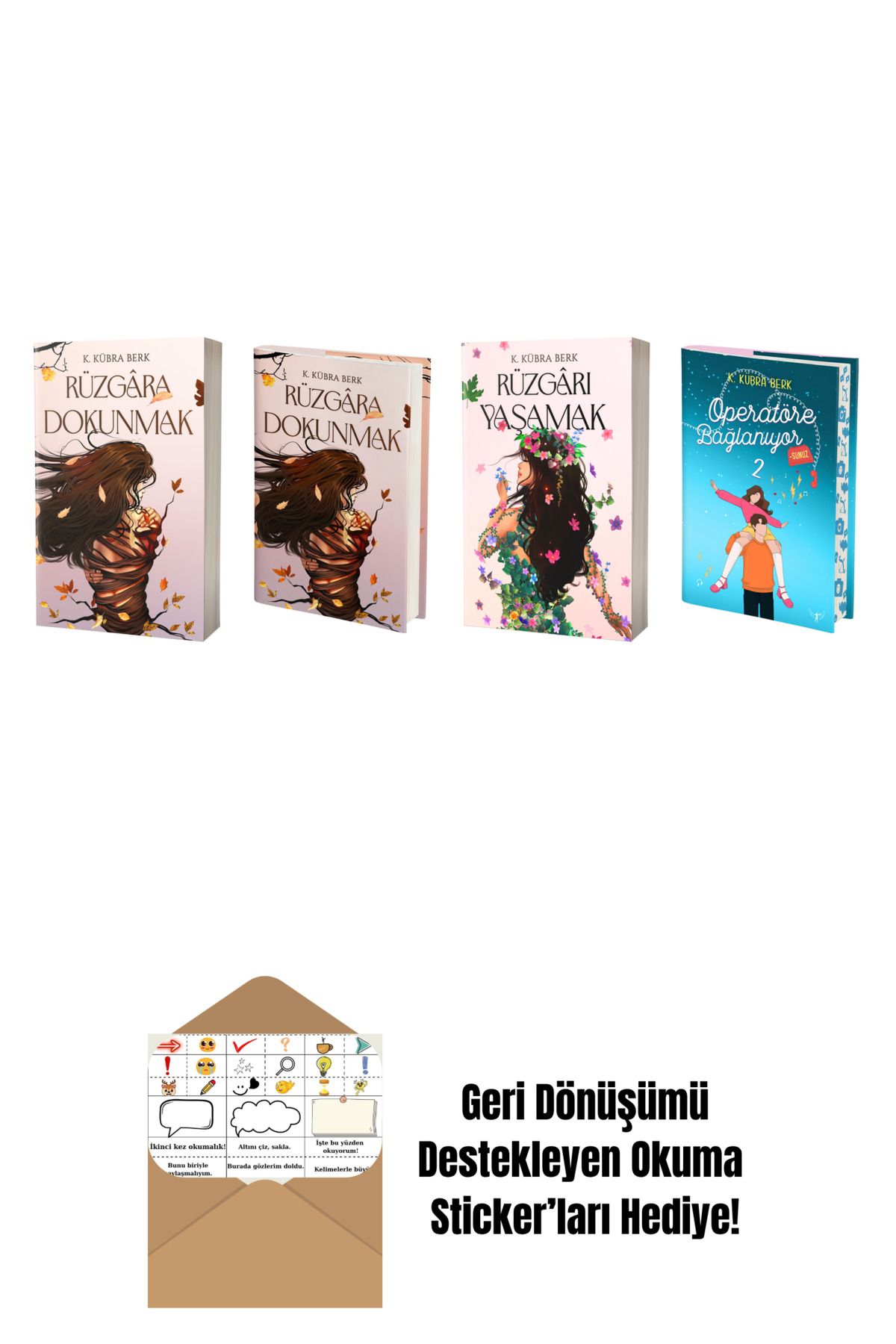 Artemis Yayınları K. Kübra Berk 4 Kitap Set + Okuma Sticker'ları
