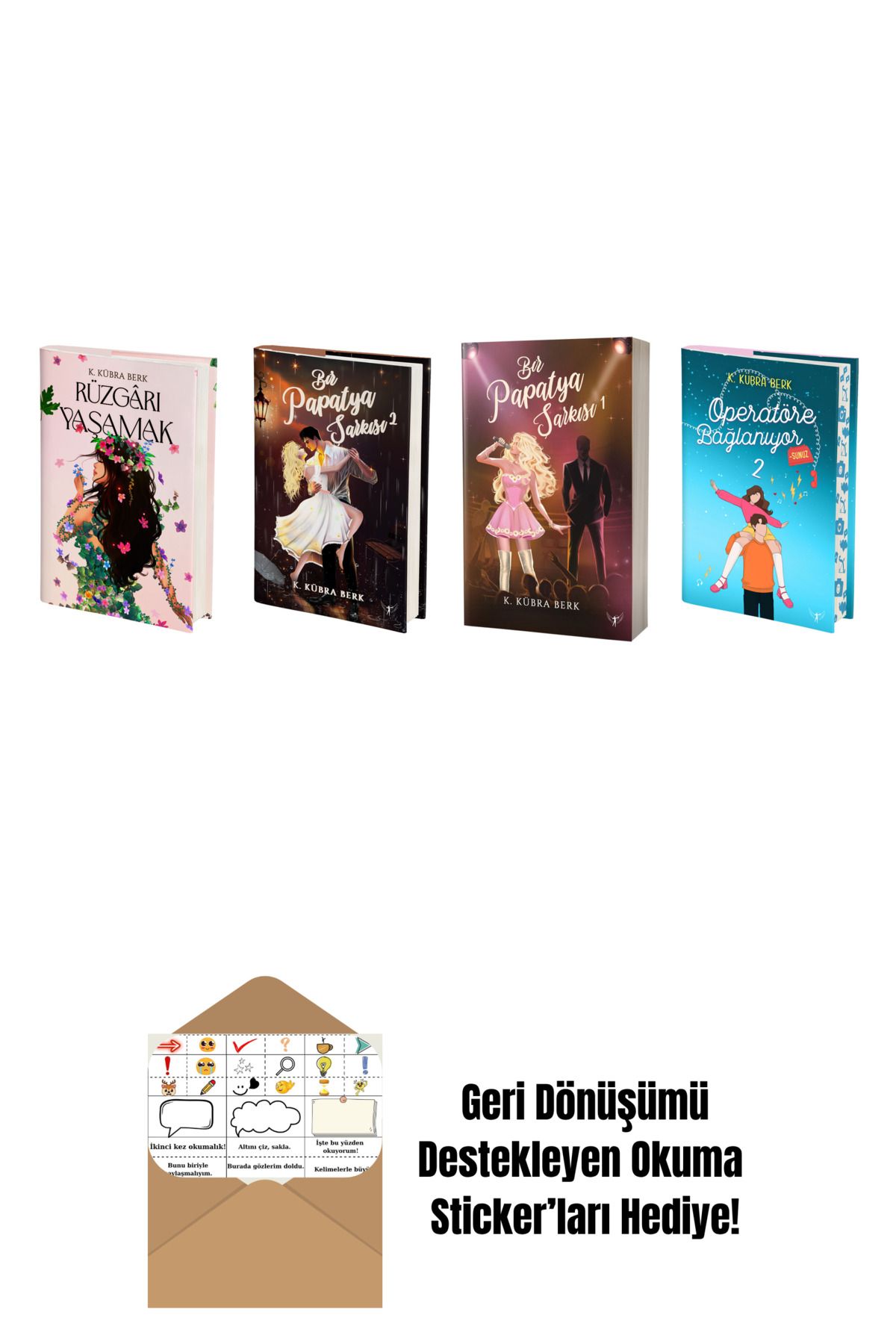 Artemis Yayınları K. Kübra Berk 4 Kitap Set + Okuma Sticker'ları