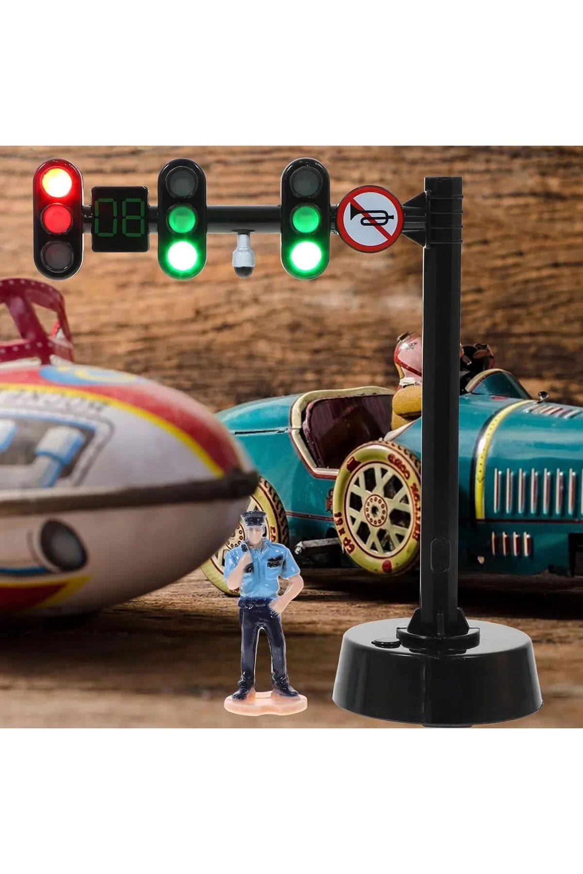 aslanhobi Diorama Sesli Ve Işıklı Trafik Lambası