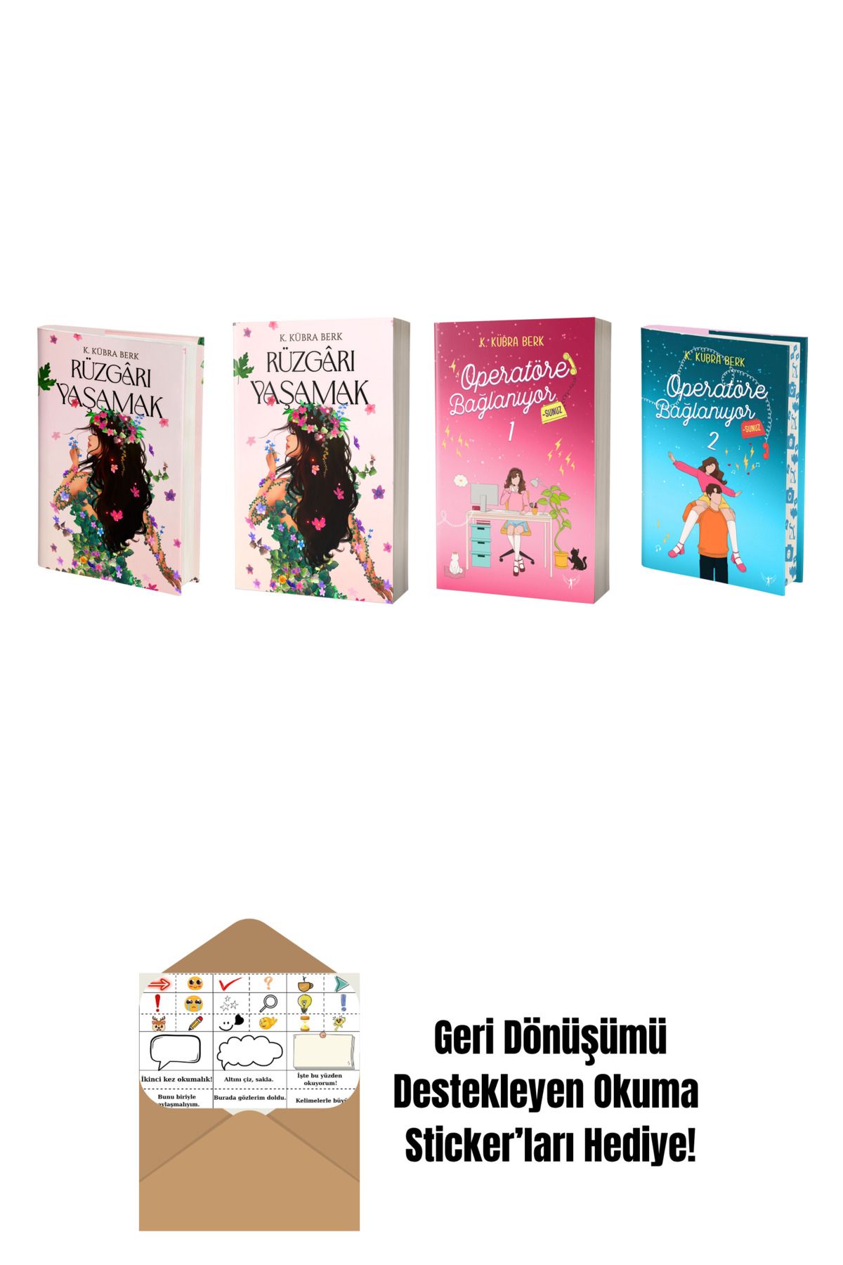 Artemis Yayınları K. Kübra Berk 4 Kitap Set + Okuma Sticker'ları