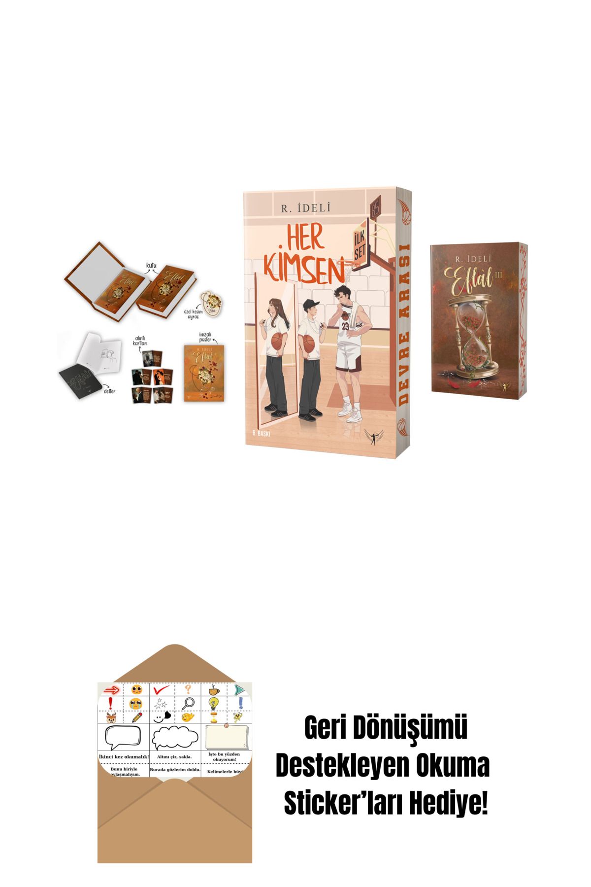 Artemis Yayınları R. İdeli 3 Kitap Set + Okuma Sticker'ları