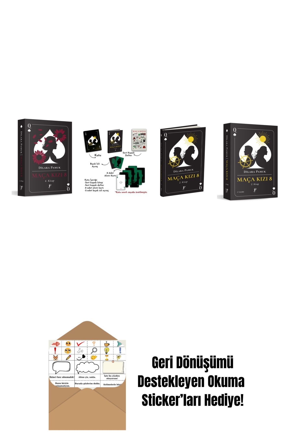 Artemis Yayınları Dilara Pamuk 4 Kitap Set + Okuma Sticker'ları