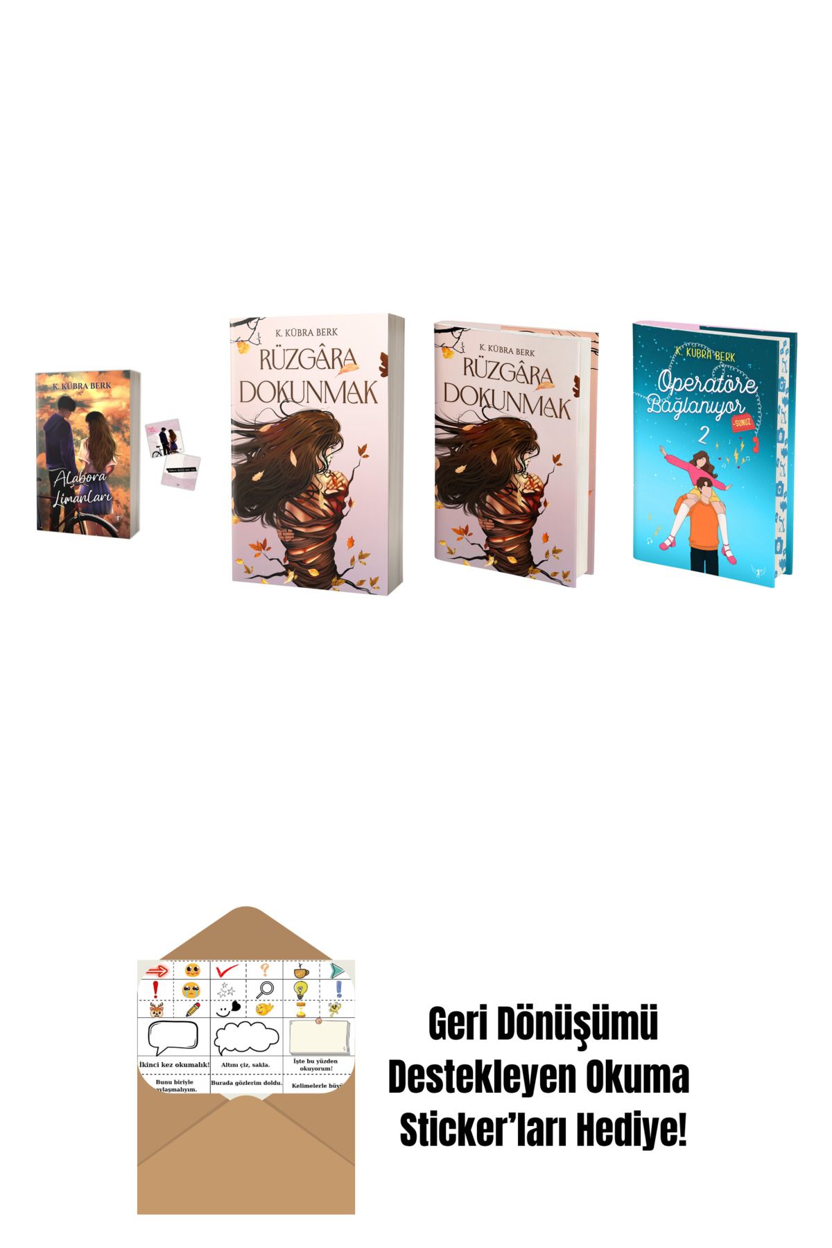 Artemis Yayınları K. Kübra Berk 4 Kitap Set + Okuma Sticker'ları