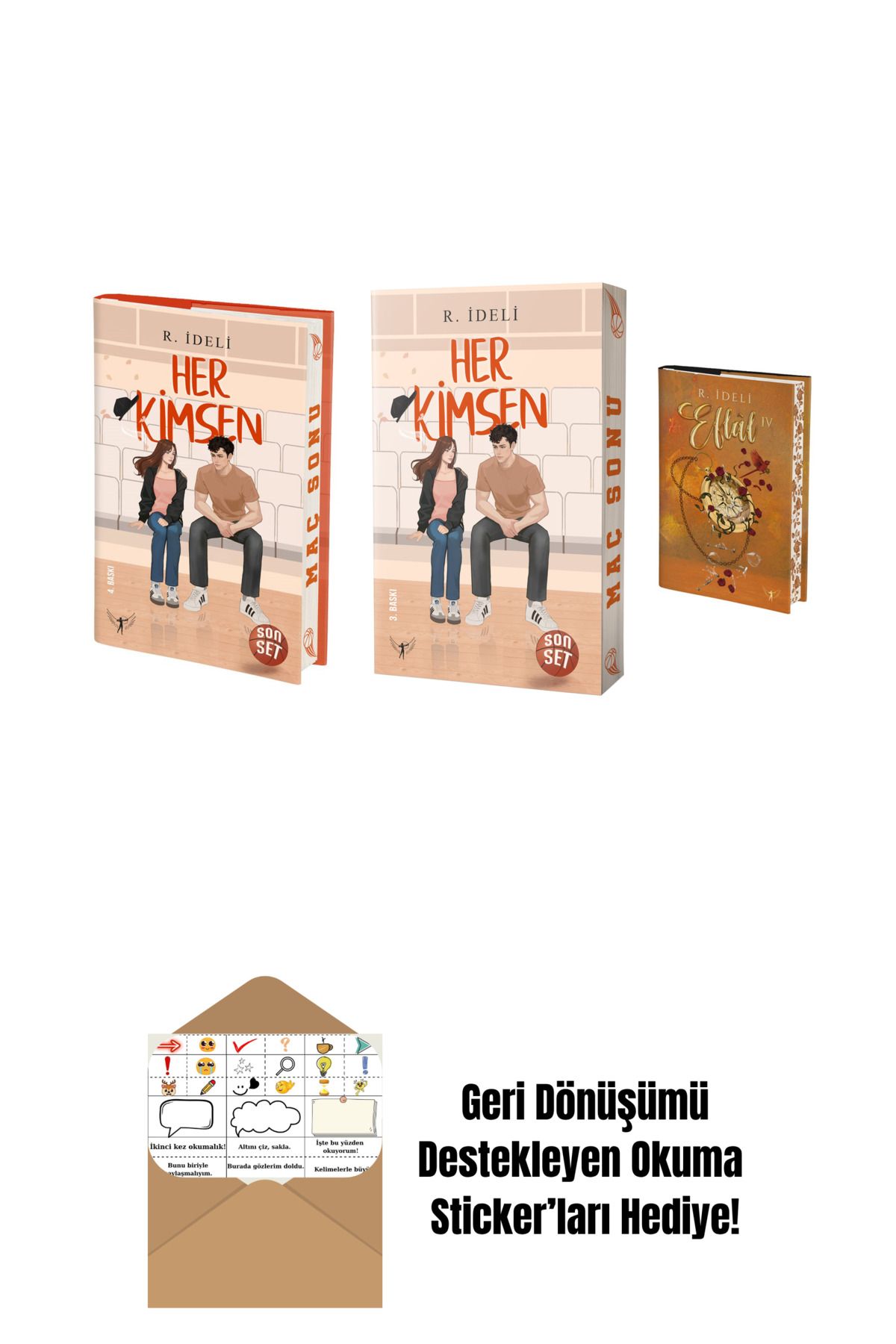 Artemis Yayınları R. İdeli 3 Kitap Set + Okuma Sticker'ları