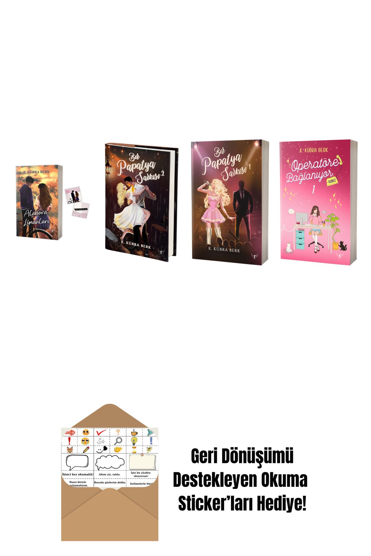 Artemis Yayınları K. Kübra Berk 4 Kitap Set + Okuma Sticker'ları