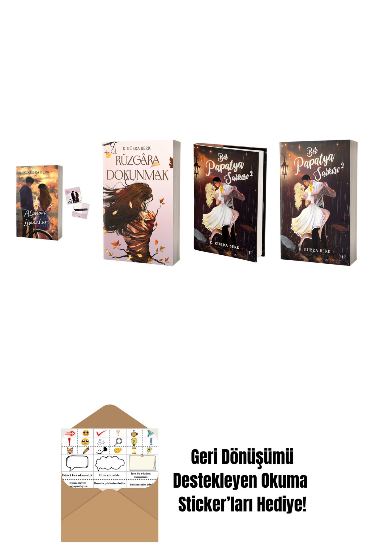 Artemis Yayınları K. Kübra Berk 4 Kitap Set + Okuma Sticker'ları