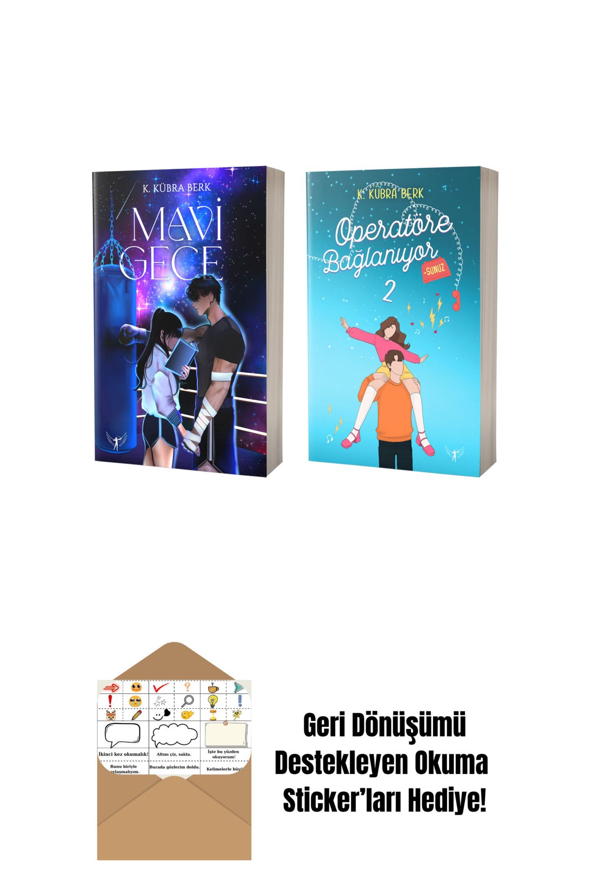 Artemis Yayınları Mavi Gece + Operatöre Bağlanıyorsunuz 2 + Okuma Sticker'ları